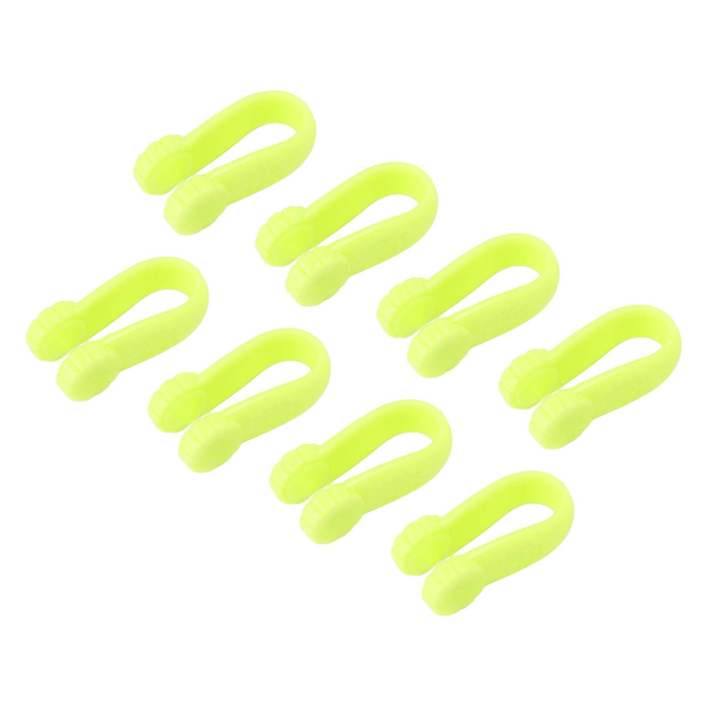 8PCS Hand Pressure Point Tool Plastic Hand Acupressure Clip for Between Thumb and Index Migraine Headache Relief Green