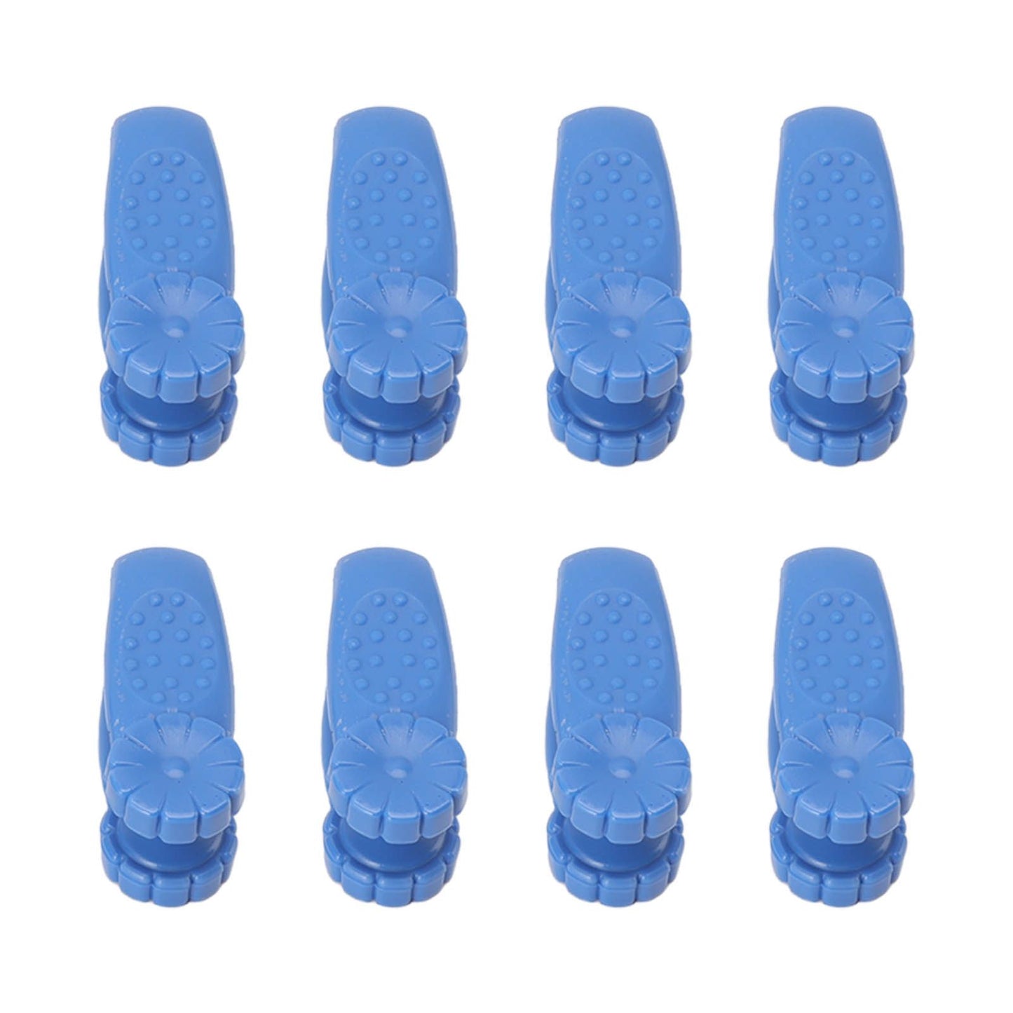 8PCS Hand Pressure Point Tool Plastic Hand Acupressure Clip for Between Thumb and Index Migraine Headache Relief Blue