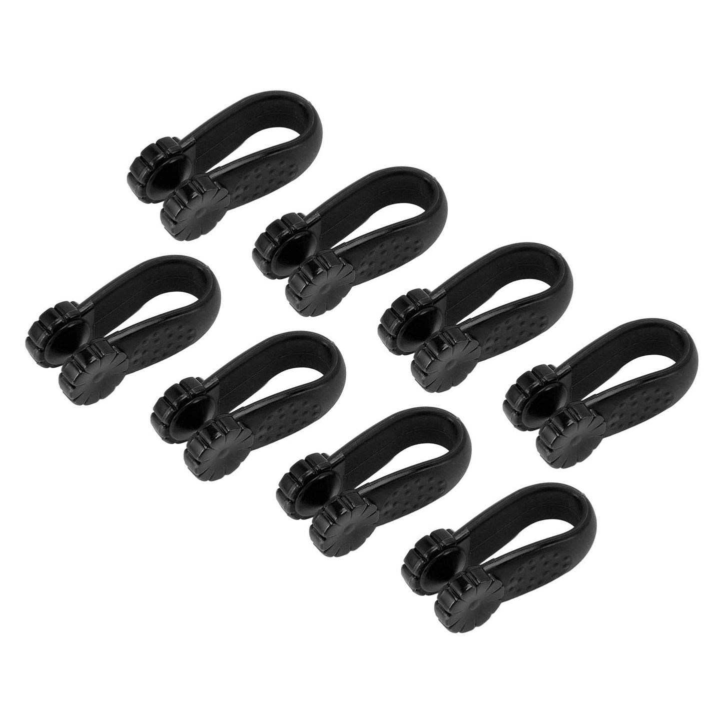 8PCS Hand Pressure Point Tool Plastic Hand Acupressure Clip for Between Thumb and Index Migraine Headache Relief Black