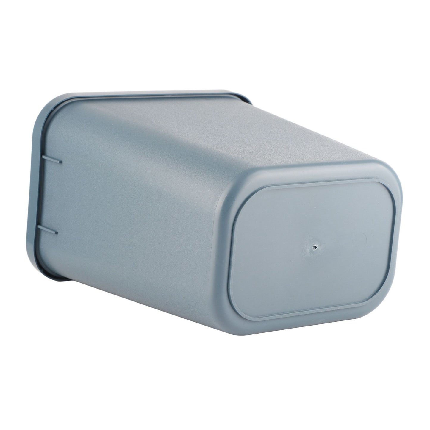 8L Rectangle Waste Bin Thicken Plastic Open Top Trash Can for Kitchen Bathroom Hotel Office Grey