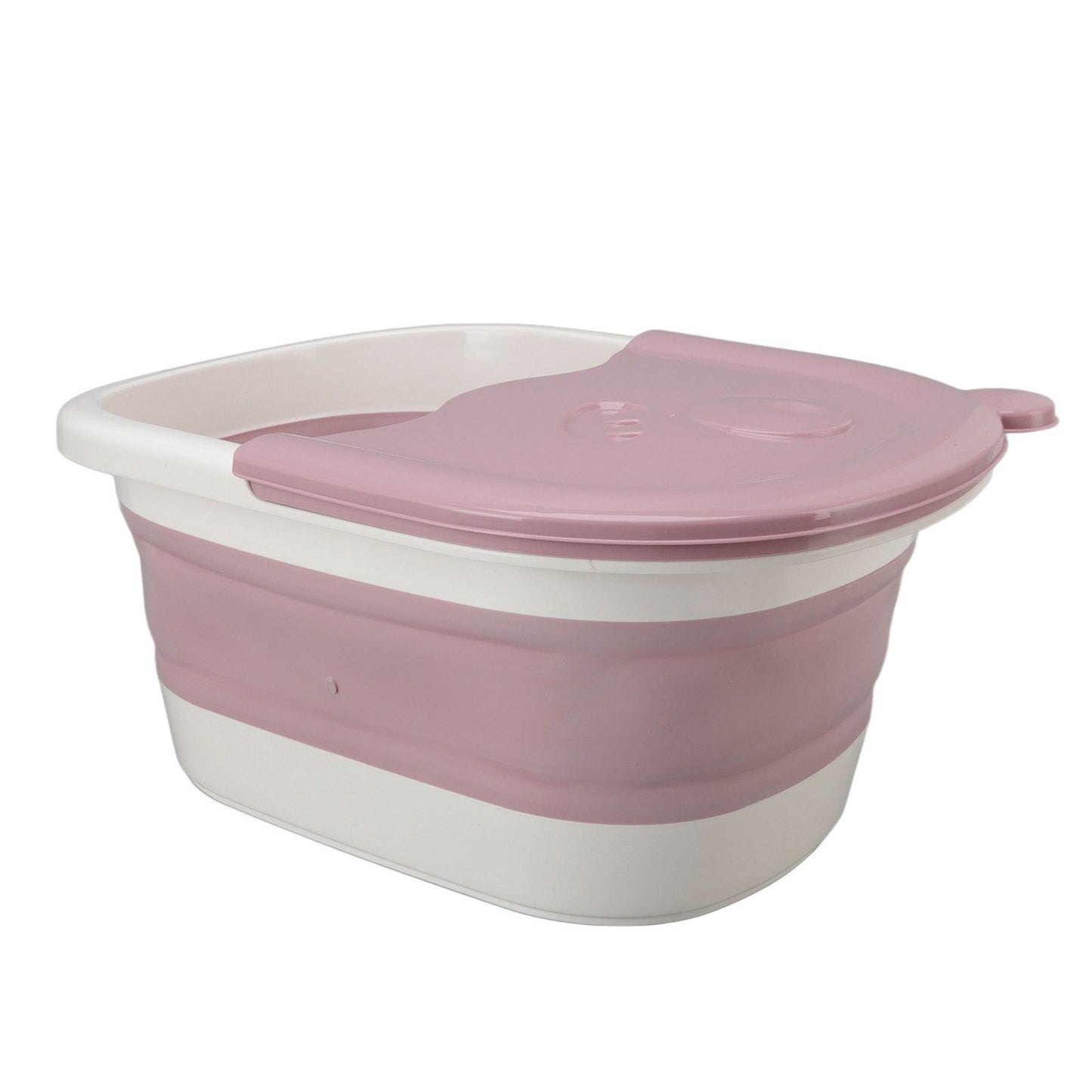 Foot Soaking Tub Foldable Foot Bath Foot Tub Bucket for Children Foot Bath Plastic Wash Bathtub Pink