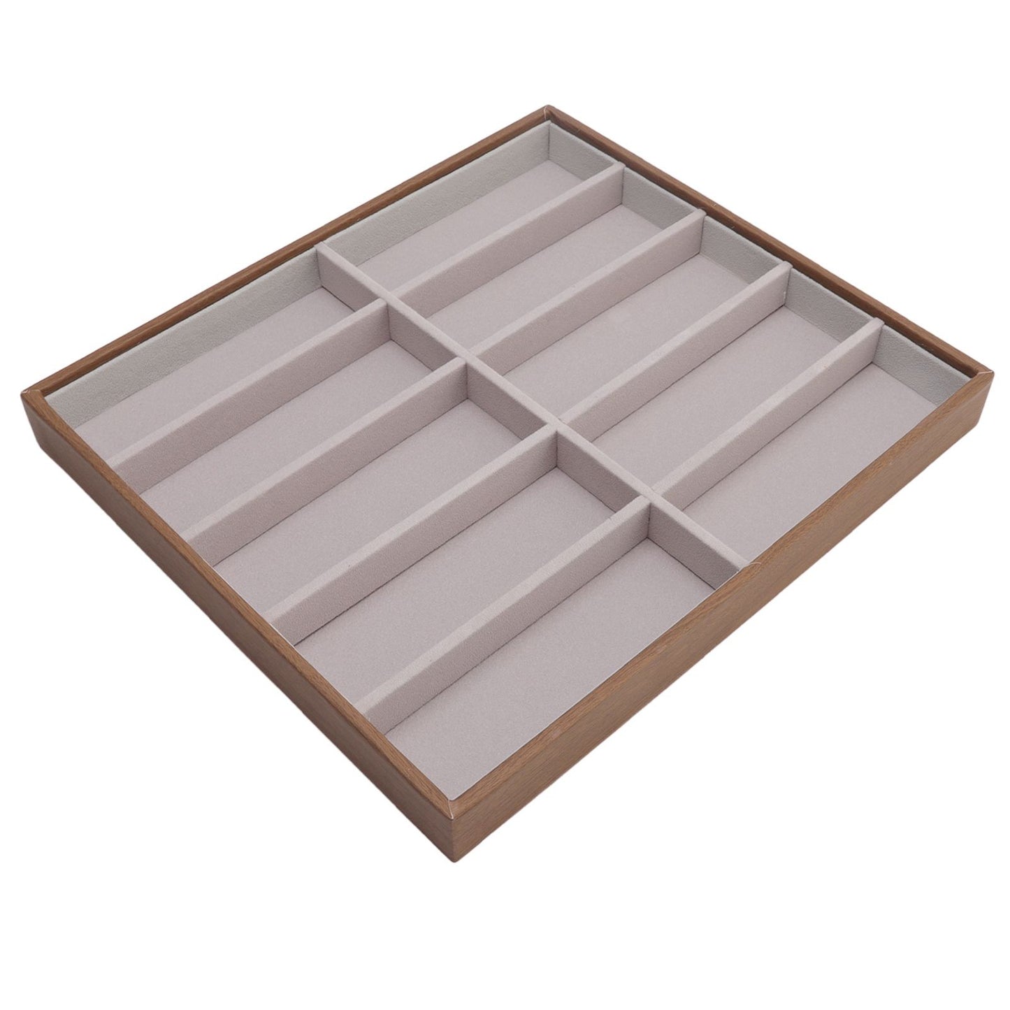 Sunglasses Display Tray PU Wood Grain Sunglasses Storage Case for Home Glasses Store 10 Grids