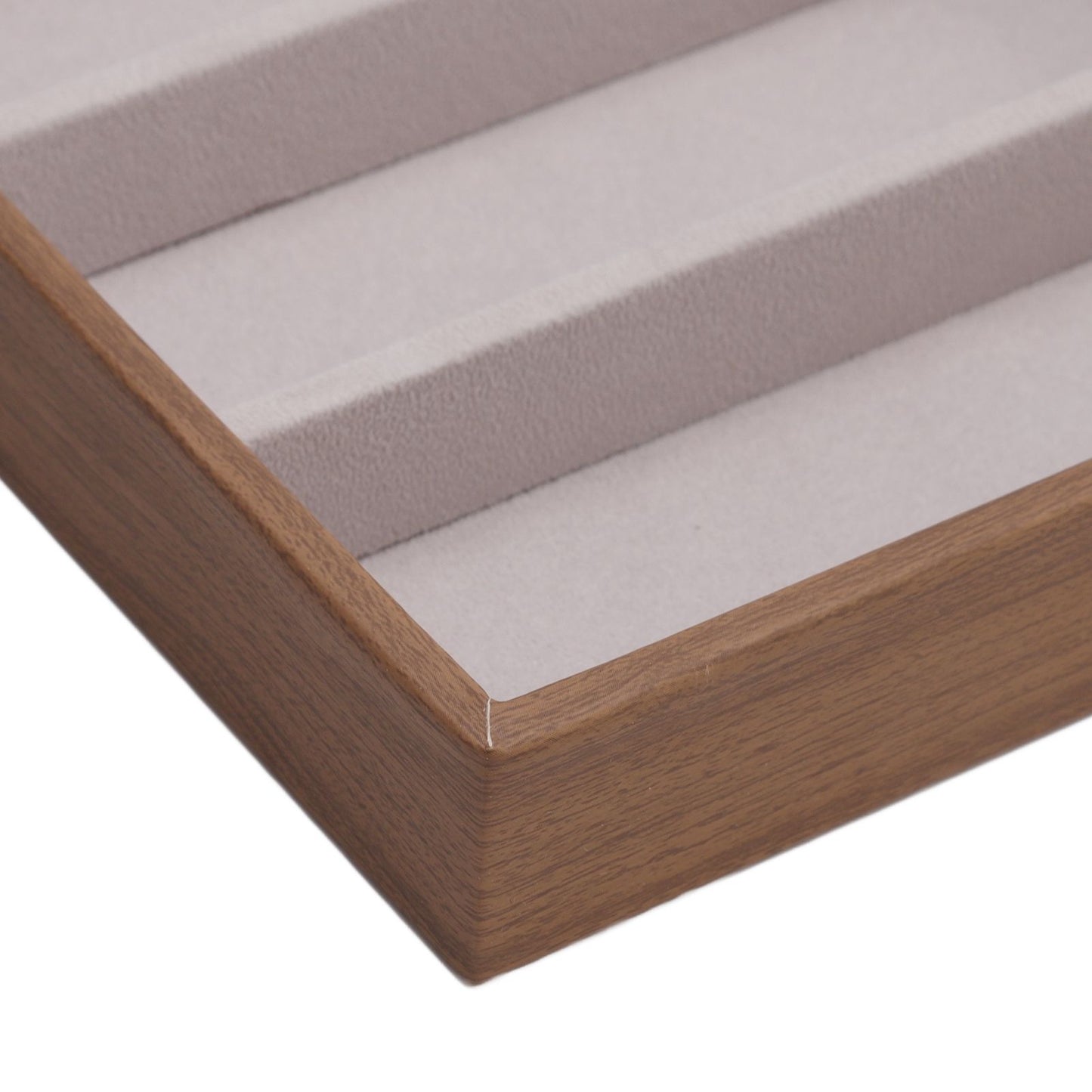 Sunglasses Display Tray PU Wood Grain Sunglasses Storage Case for Home Glasses Store 12 Grids