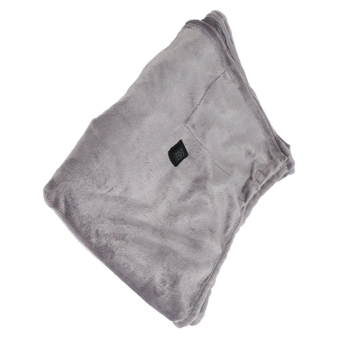 USB Heated Warm Shawl Lightweight Coral Flannel Electric Shoulder Blanket for Winter Light Gray