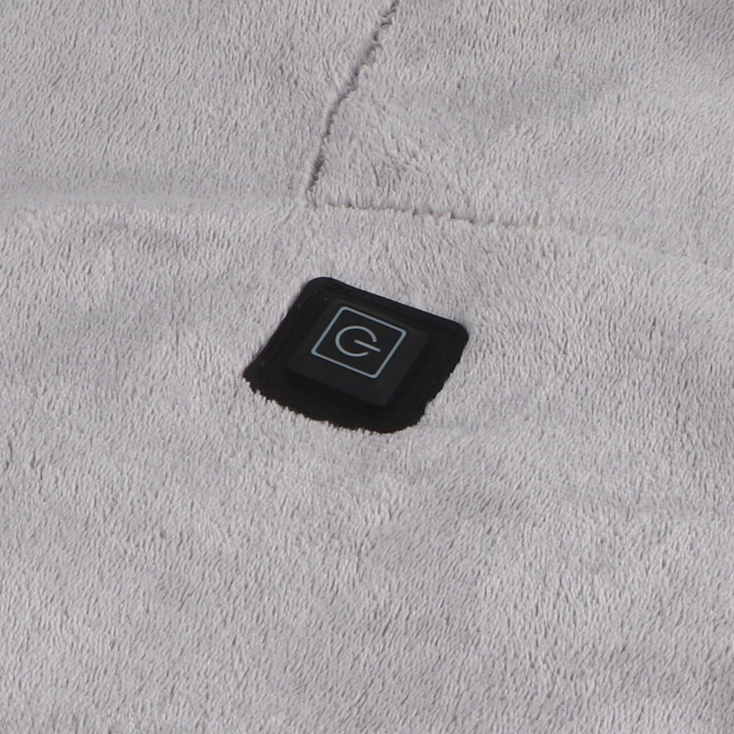 USB Heated Warm Shawl Lightweight Coral Flannel Electric Shoulder Blanket for Winter Light Gray