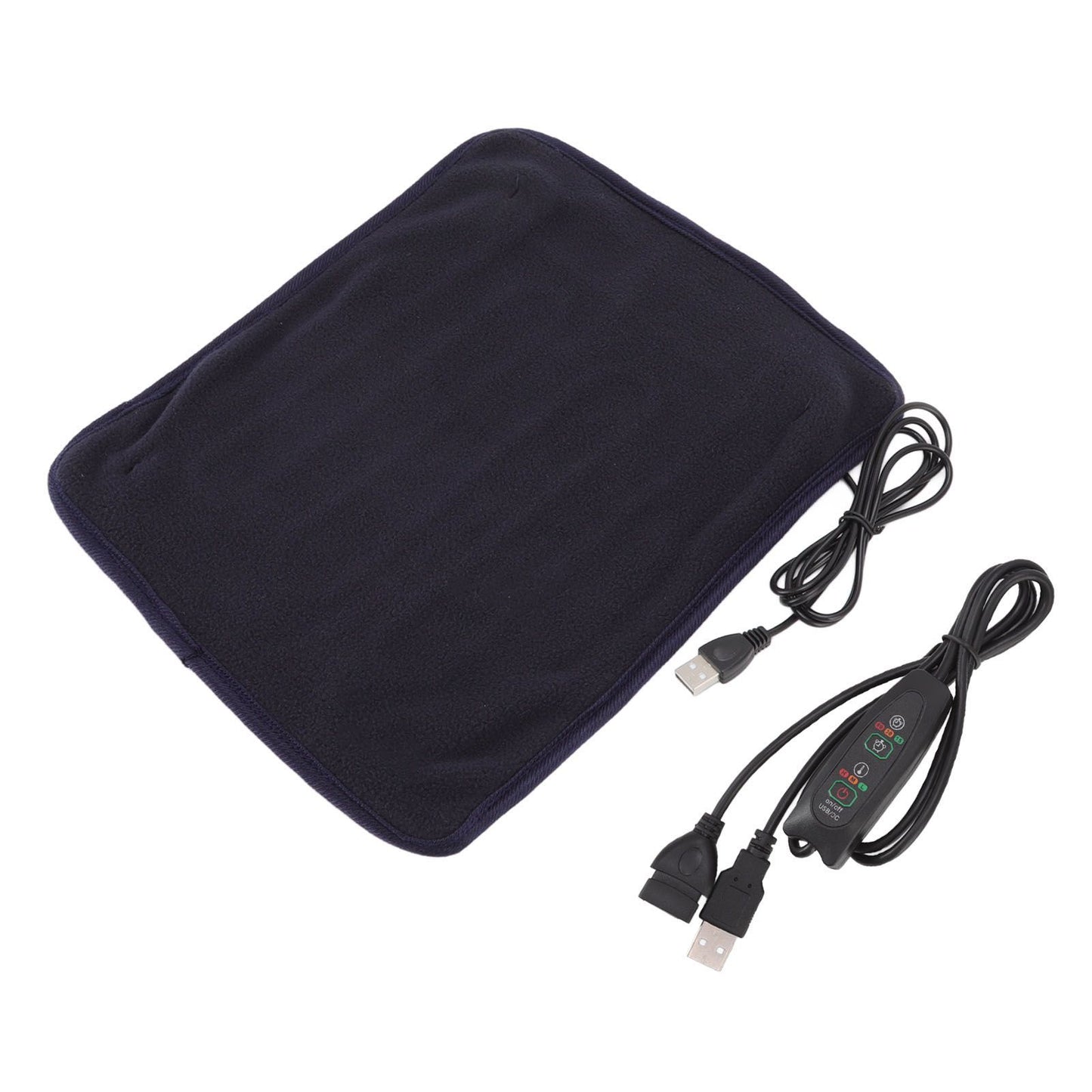 Portable USB Heating Pad Shoulder Neck Leg Waist Heating Pads with Multi Level Temperature Adjustment Timing Dark Blue