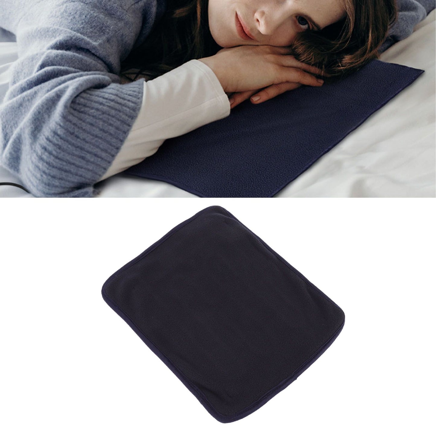 Portable USB Heating Pad Shoulder Neck Leg Waist Heating Pads with Multi Level Temperature Adjustment Timing Dark Blue