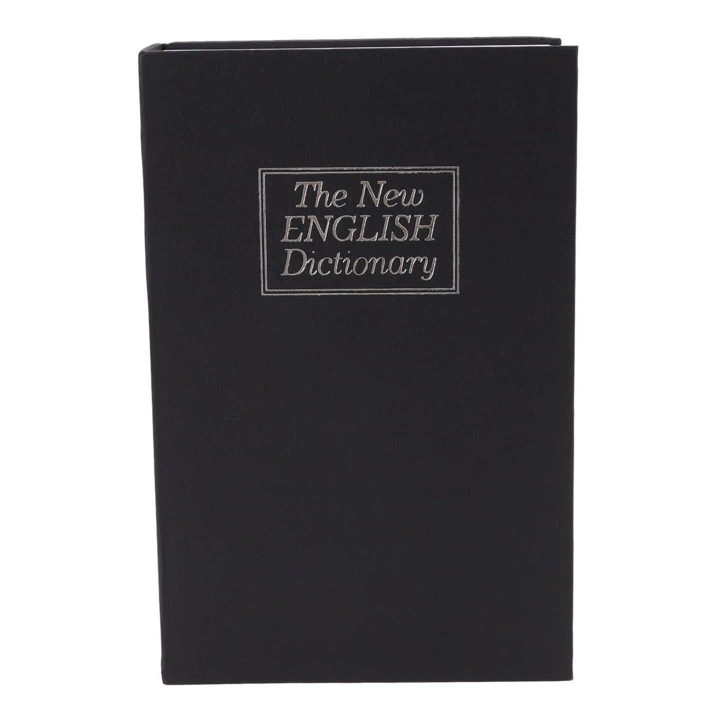 Dictionary Coin Piggy Bank Stainless Steel Realistic Lockable Book Safe Box with Key for Coin Storage Black