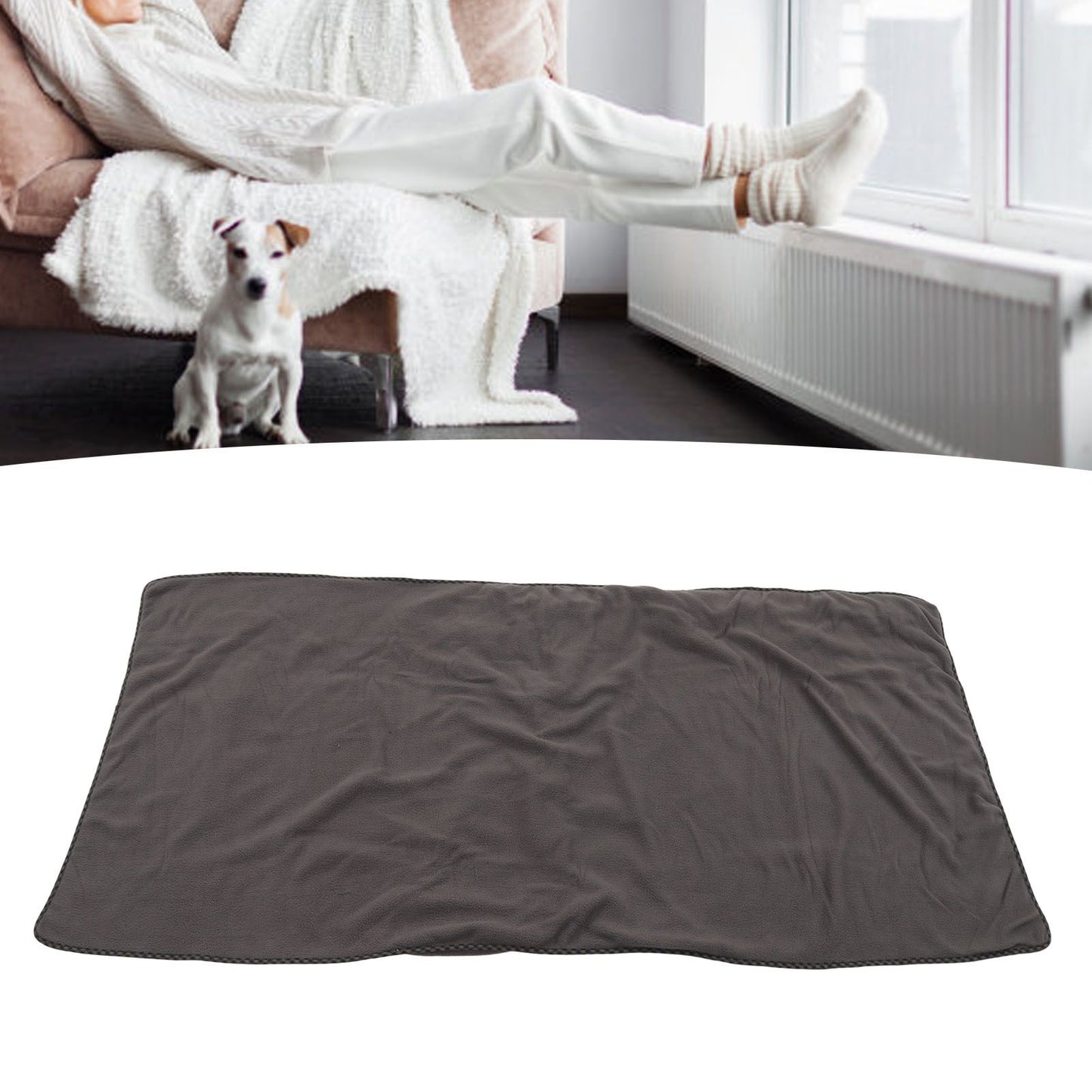 Electric Heating Blanket Fast Heating USB Electric Throw Blanket with Larger Heating Area for Students Office Workers Gray Green