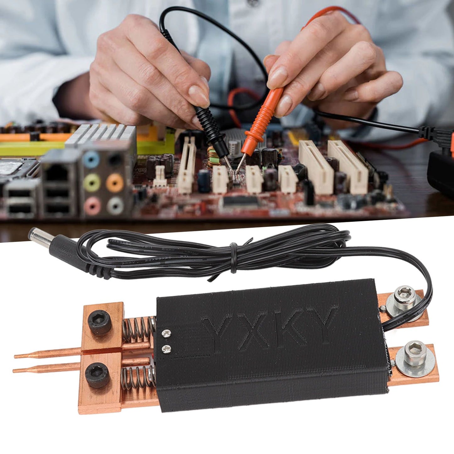 18650 Battery Spot Welding Pen Mini Spot Welder Automatic Trigger Integrated Handheld Spot Welding Pen Black