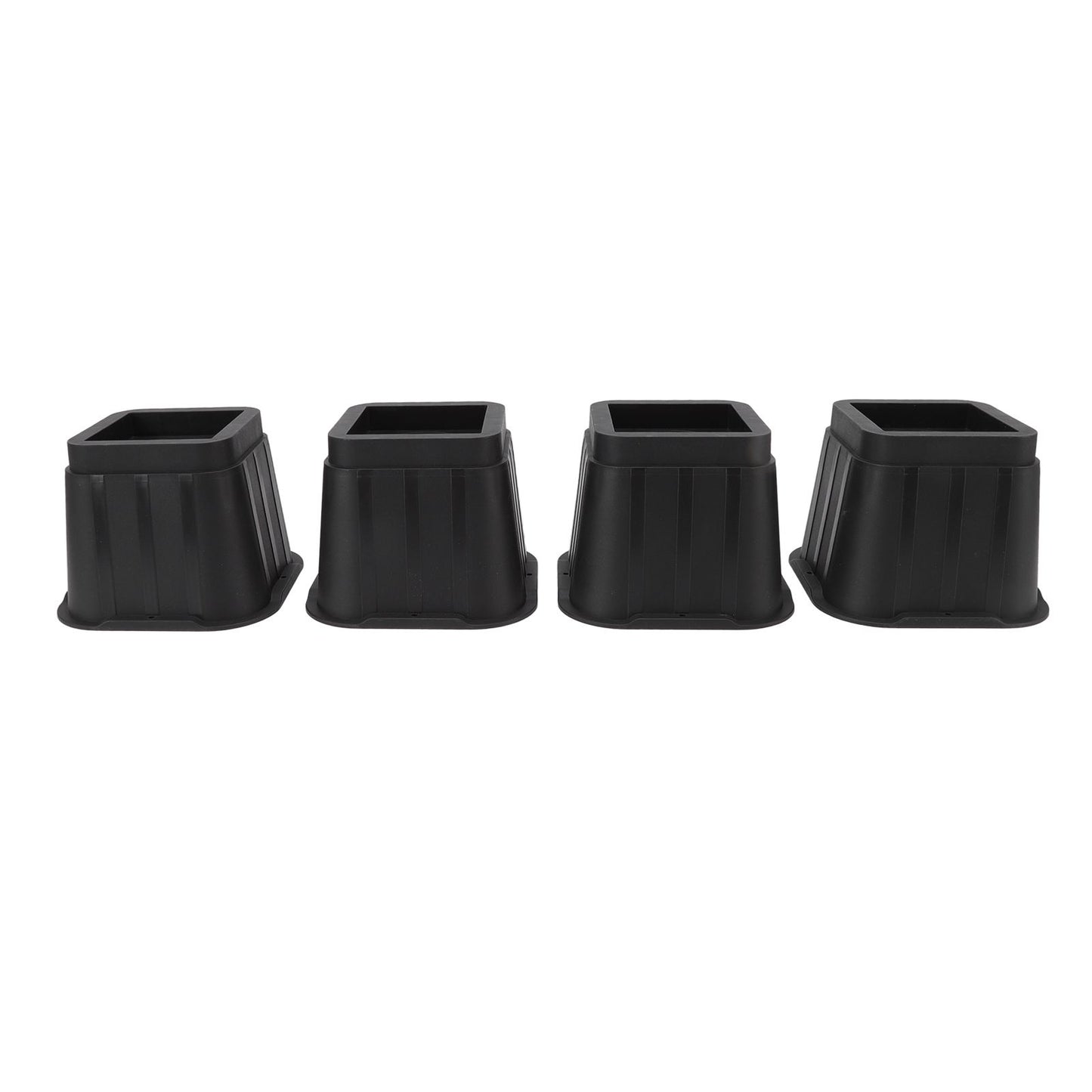 4 Sets Furniture Risers Rubber Antislip 4 Inch Bed Risers for Storage Desk Sofa Chair Washing Machine