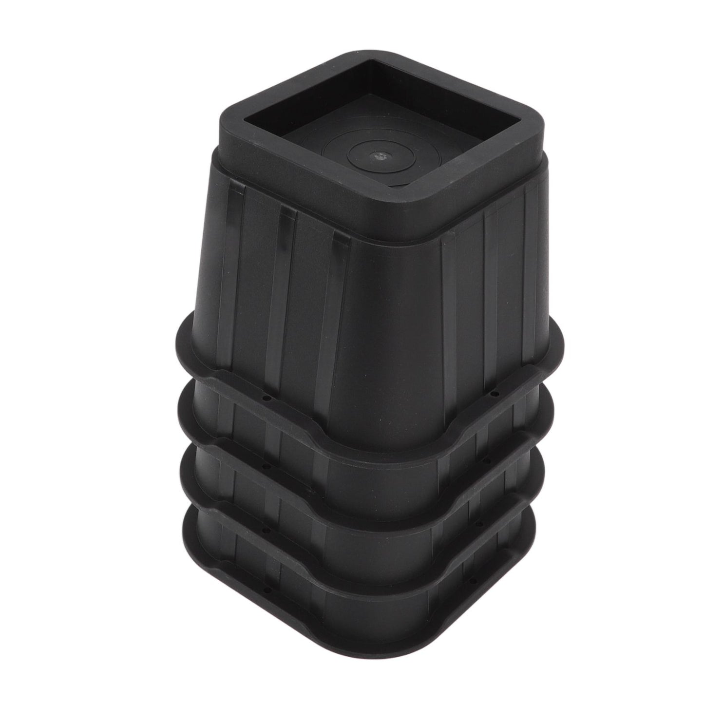 4 Sets Furniture Risers Rubber Antislip 4 Inch Bed Risers for Storage Desk Sofa Chair Washing Machine