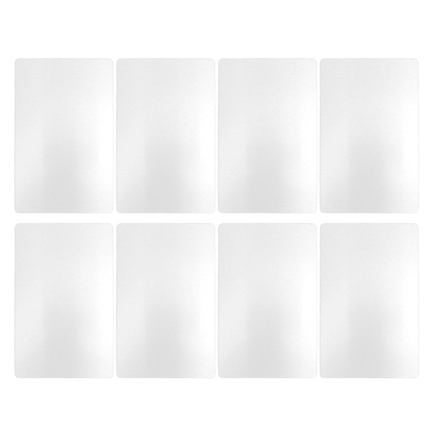 50 Sheets Metal Business Card Heat Transfer Aluminum Business Cards Blanks DIY Craft Supplies Pearl White