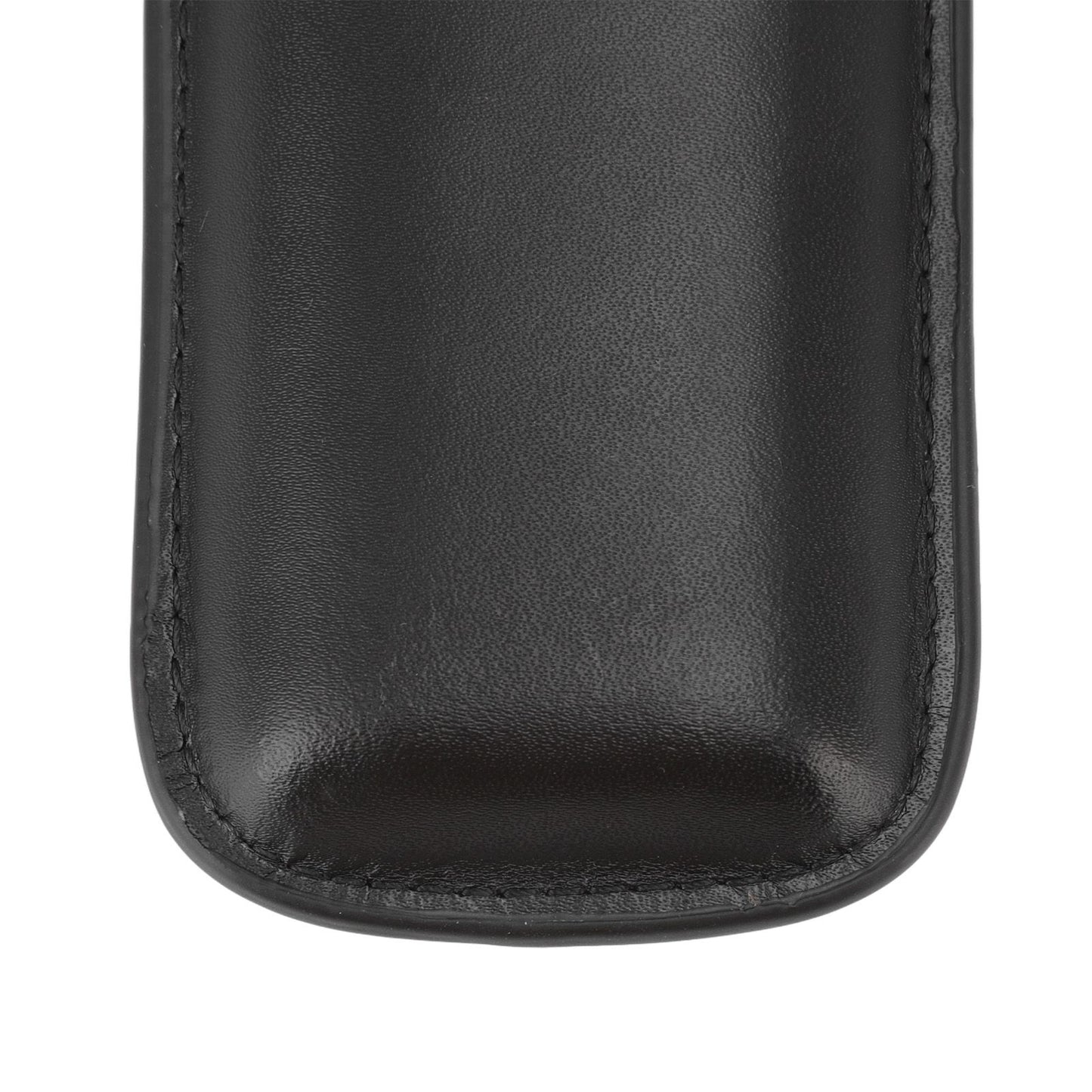Leather Cigar Case Portable 2 Finger Cigar Holder for Travel Business Trip Boyfriend Gifts Black