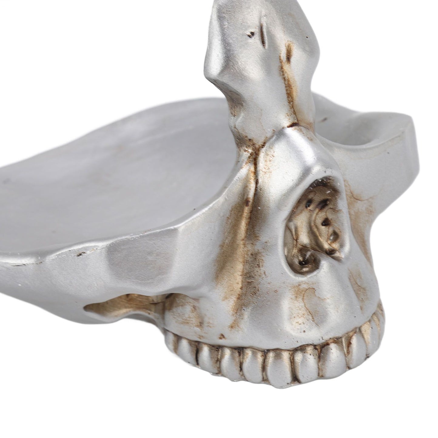 Skull Glasses Stand Decorative Synthetic Resin Statue Eyeglasses Display Holder for Home Office