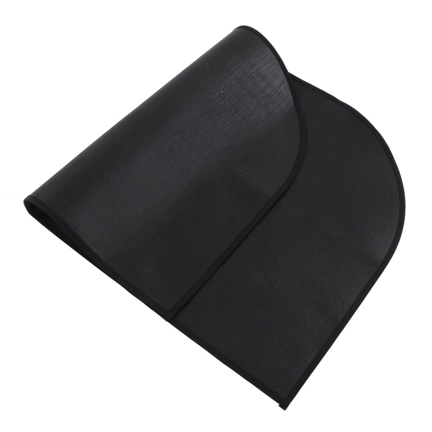 Fire Pit Mat Insulated Fireproof Heat Resistant Foldable Under Grill Mat for Fireplace Outdoor Camping Black 50x80cm/19.7x31.5in
