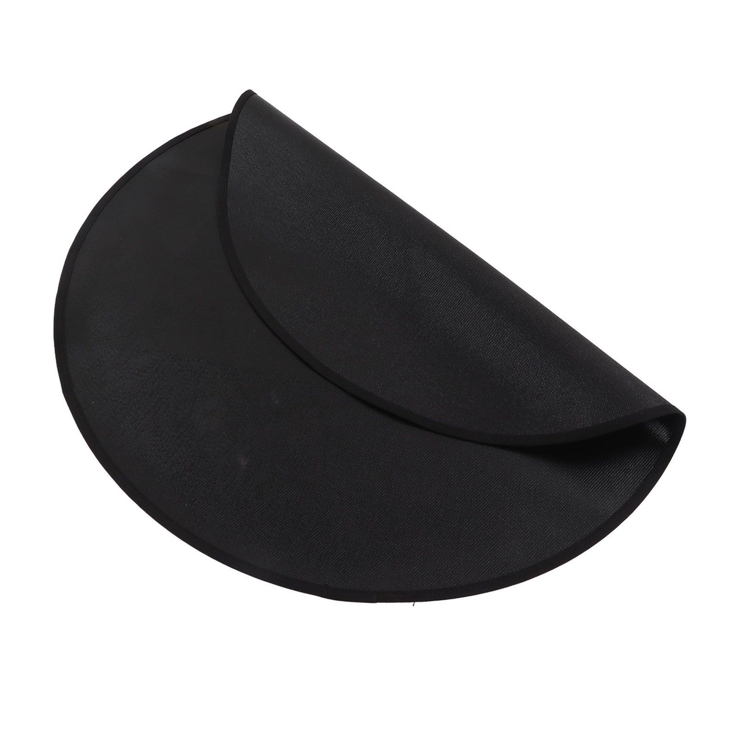 Grill Mat Fireproof High Temperature Resistance Washable Reusable Round BBQ Mat Black 24in / 60cm Dia