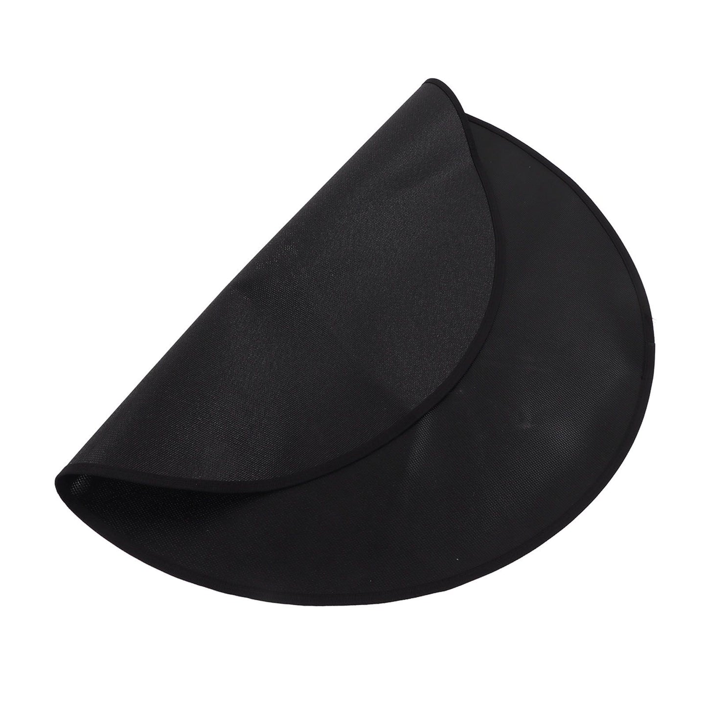 Grill Mat Fireproof High Temperature Resistance Washable Reusable Round BBQ Mat Black 24in / 60cm Dia