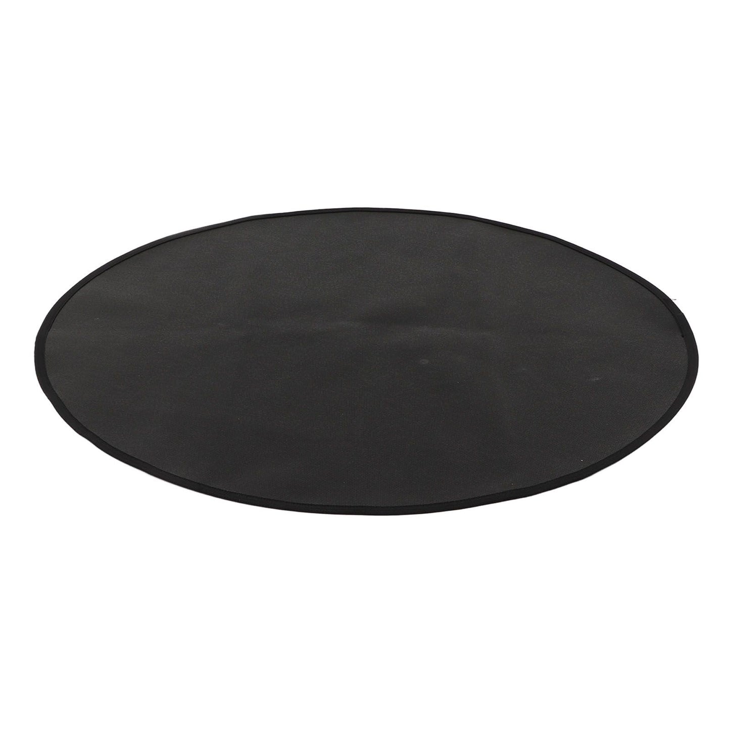 Grill Mat Fireproof High Temperature Resistance Washable Reusable Round BBQ Mat Black 24in / 60cm Dia
