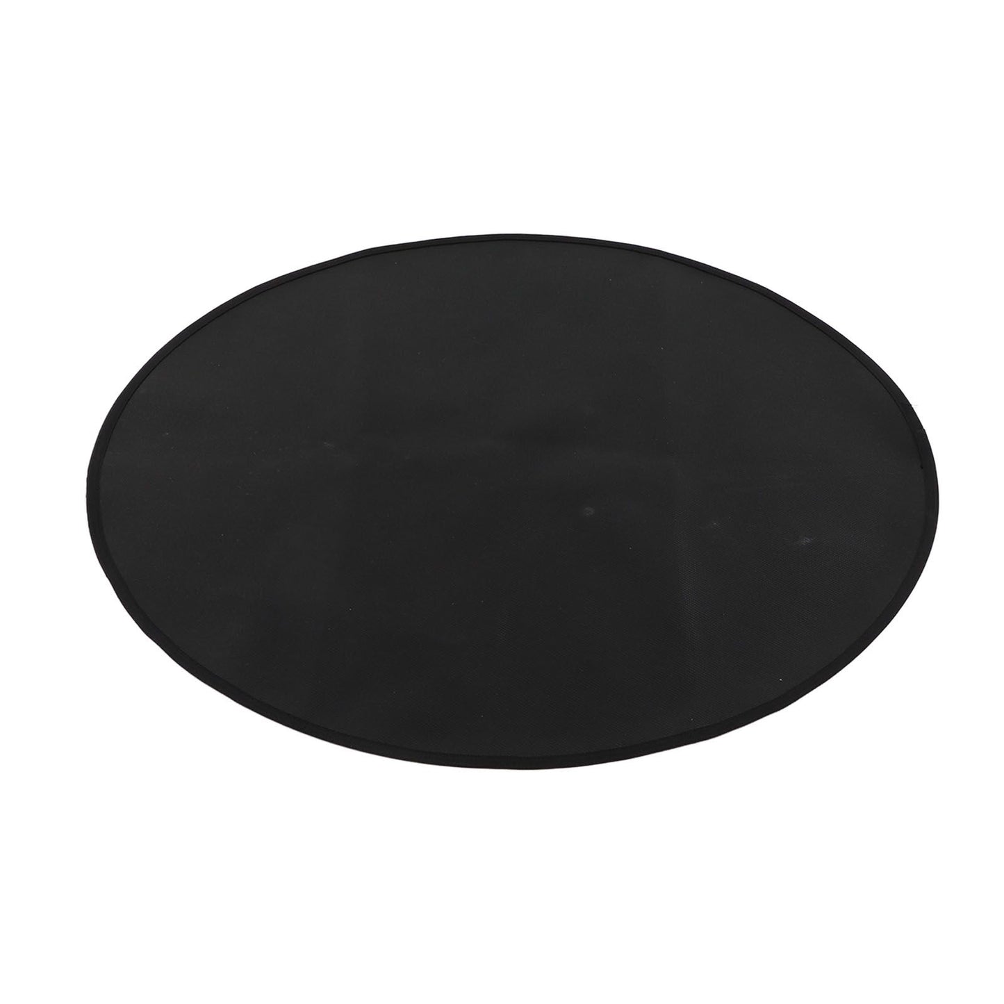 Grill Mat Fireproof High Temperature Resistance Washable Reusable Round BBQ Mat Black 32in / 82cm Dia