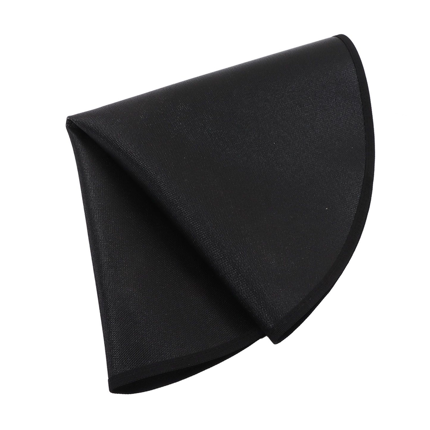 Grill Mat Fireproof High Temperature Resistance Washable Reusable Round BBQ Mat Black 32in / 82cm Dia