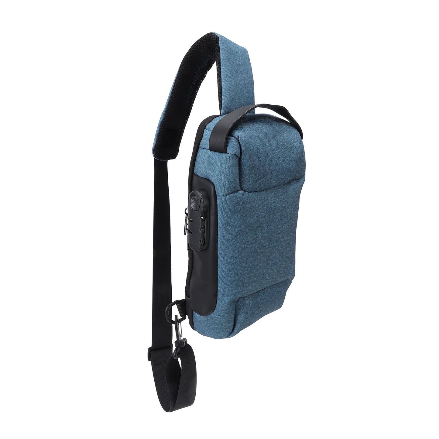 Shoulder Backpack Breathable Large Capacity Lockable Zipper Oxford Cloth Portable Sling Bag for Women Men OD Green