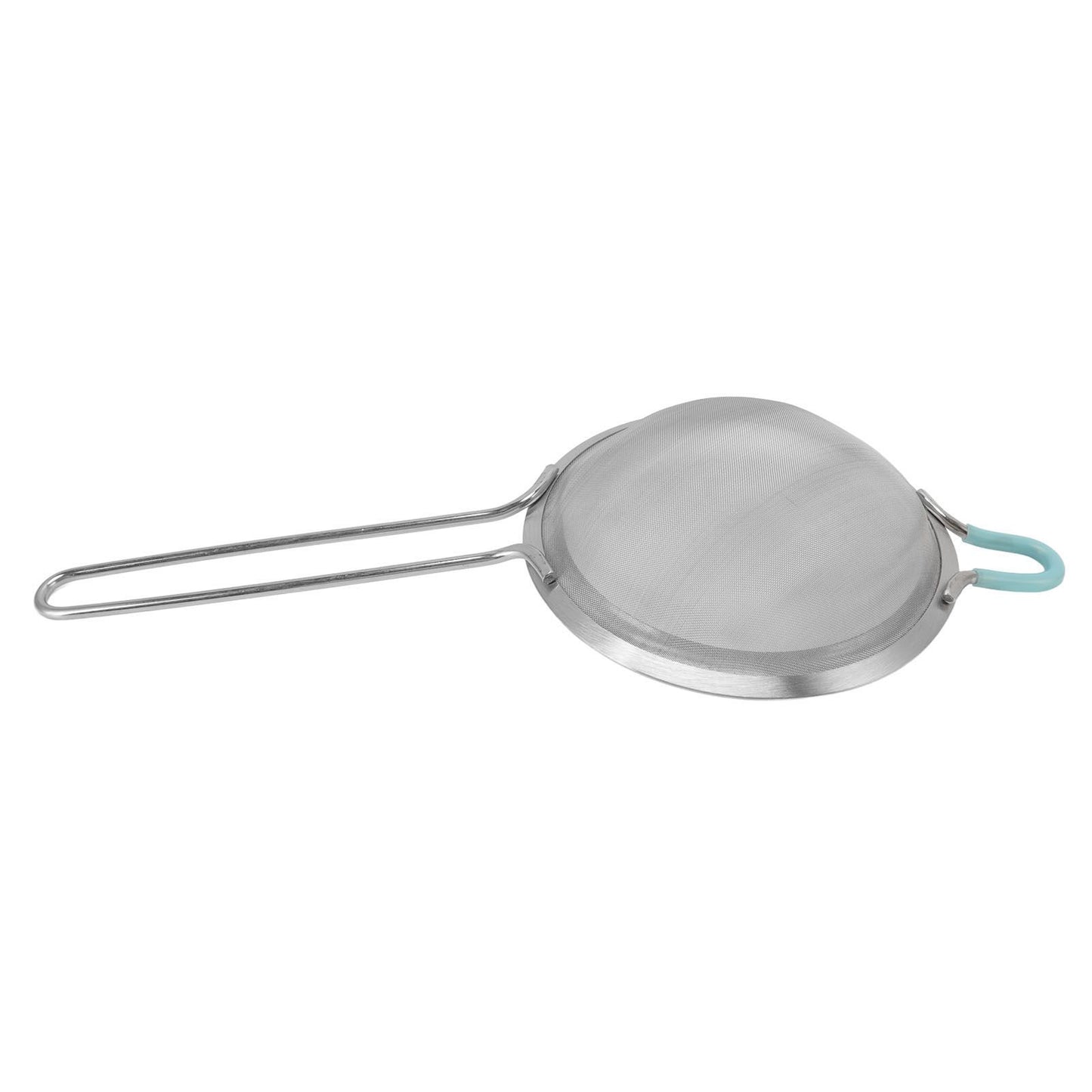60 Mesh Fine Strainer Stainless Steel Handheld Flour Colander with Long Handle for Kitchen 20cm/7.9in