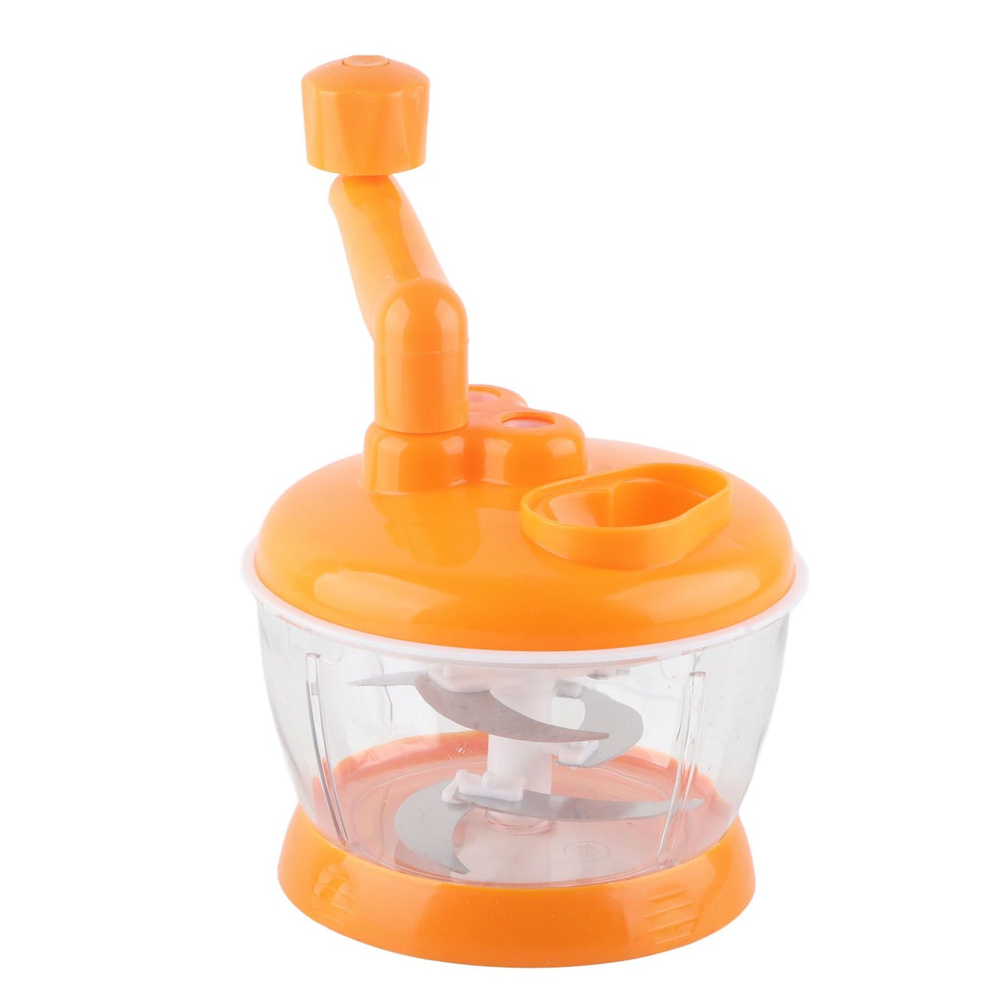 Manual Vegetable Grinder PP Stainless Steel Food Grade Compact Portable Food Vegetable Grinder for Kitchen Restaurant 6 Blades