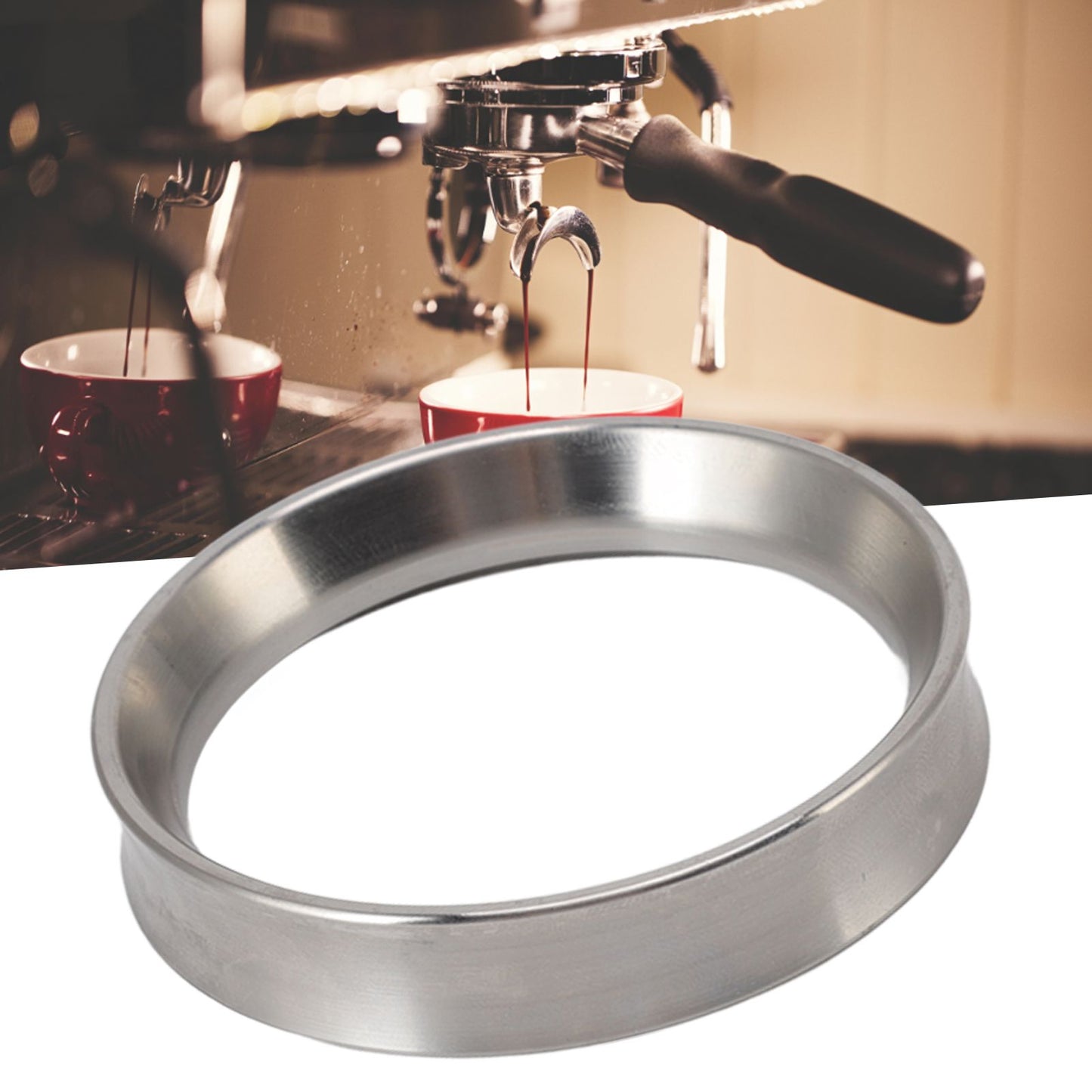 Intelligent Dosing Ring Brewing Bowl Portafilter Magnetic Coffee Powder Dosing Ring Making Tool 51mm