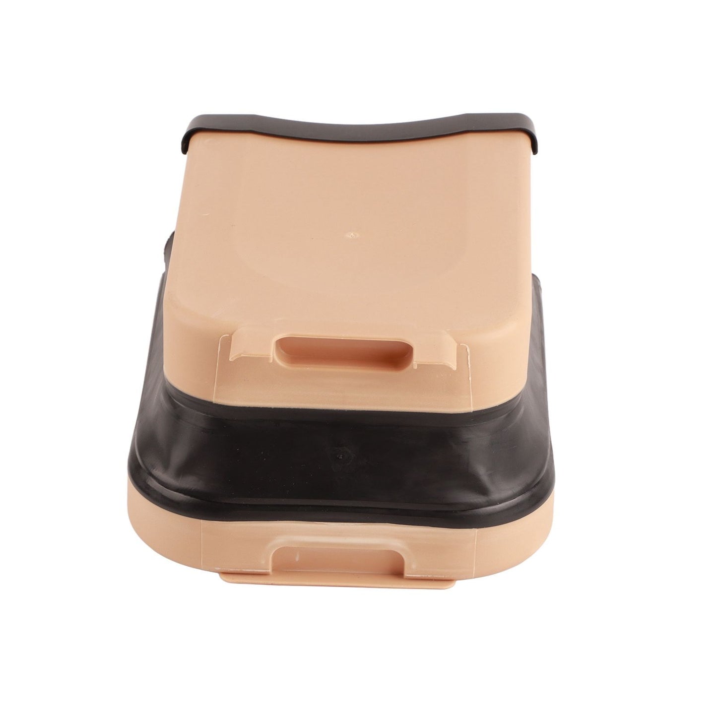 Collapsible Hanging Kitchen Waste Bin 9L Plastic Kitchen Folding Trash Can with Fixing Bracket for Bedroom Office Coffee