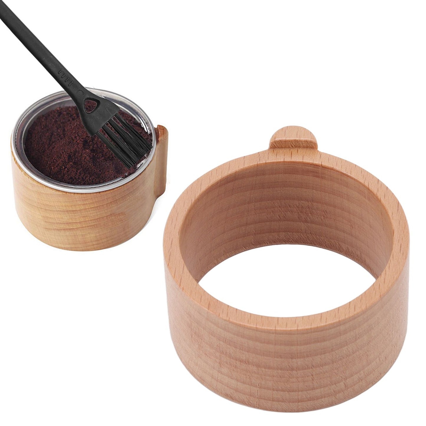 Coffee Capsule Refill Holder Beech Wood Coffee Pod Aluminum Foil Seals Holder for Vertuoline Coffee Capsule