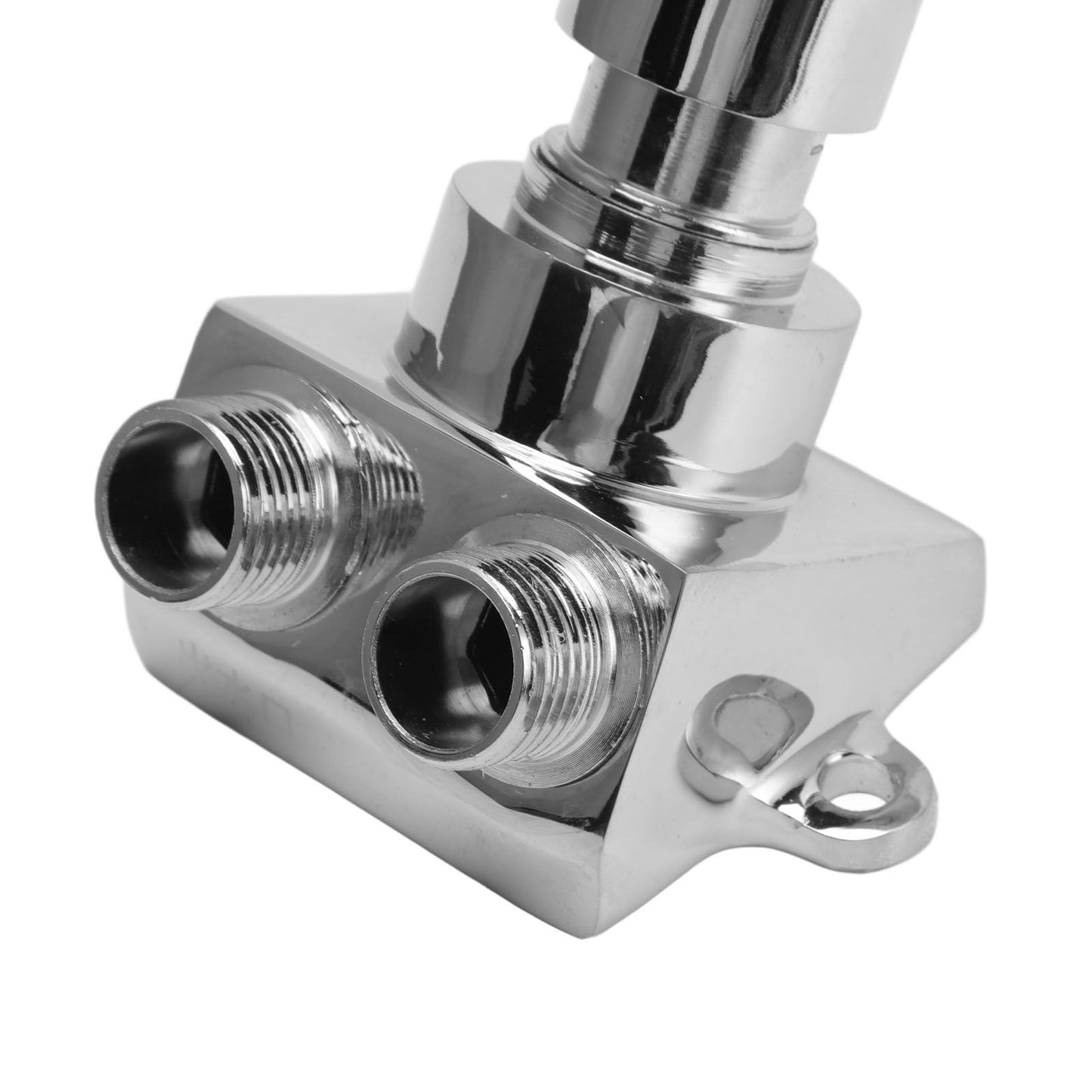 Floor Mount Pedal Valve Stainless Steel Water Saving Foot Pedal Water Tap Control Switch Valve for Public Places Double Outlet