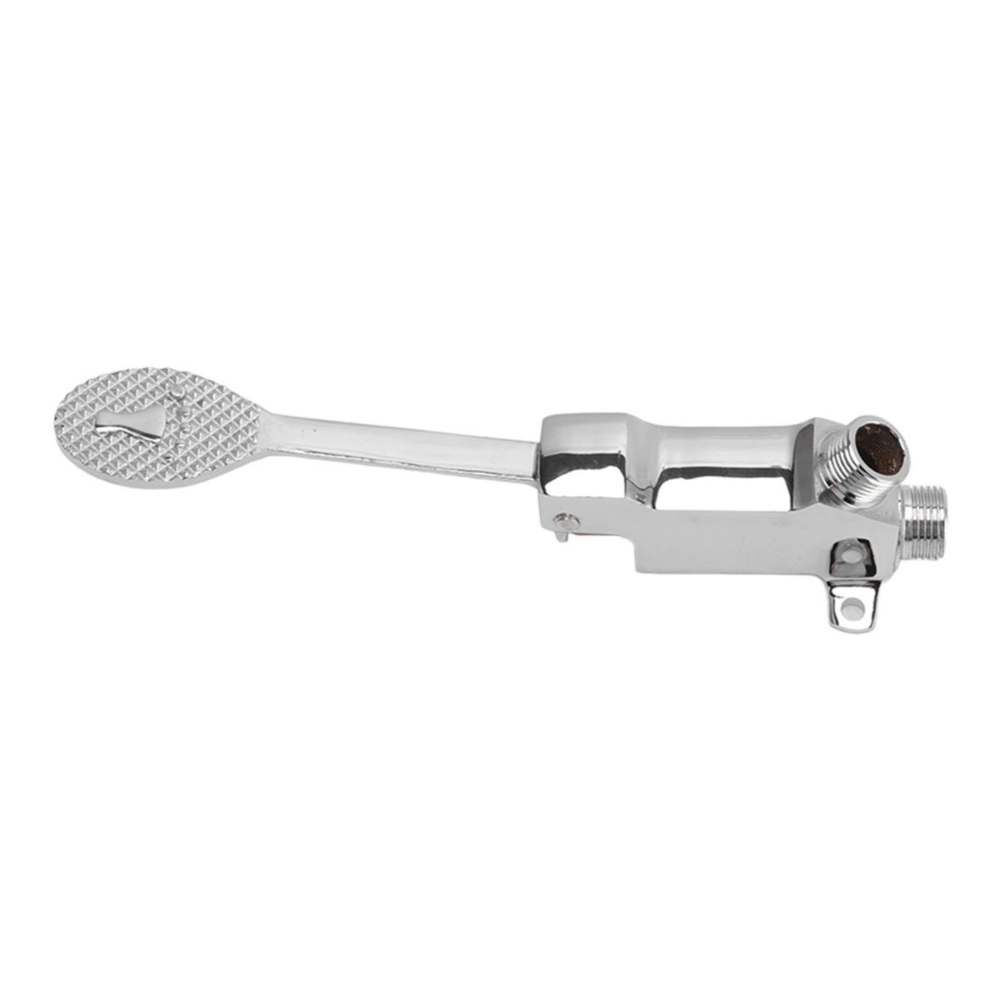 Faucet Foot Pedal Valve Silver Stainless Steel Water Saving Floor Pedal Control Switch for Public Place