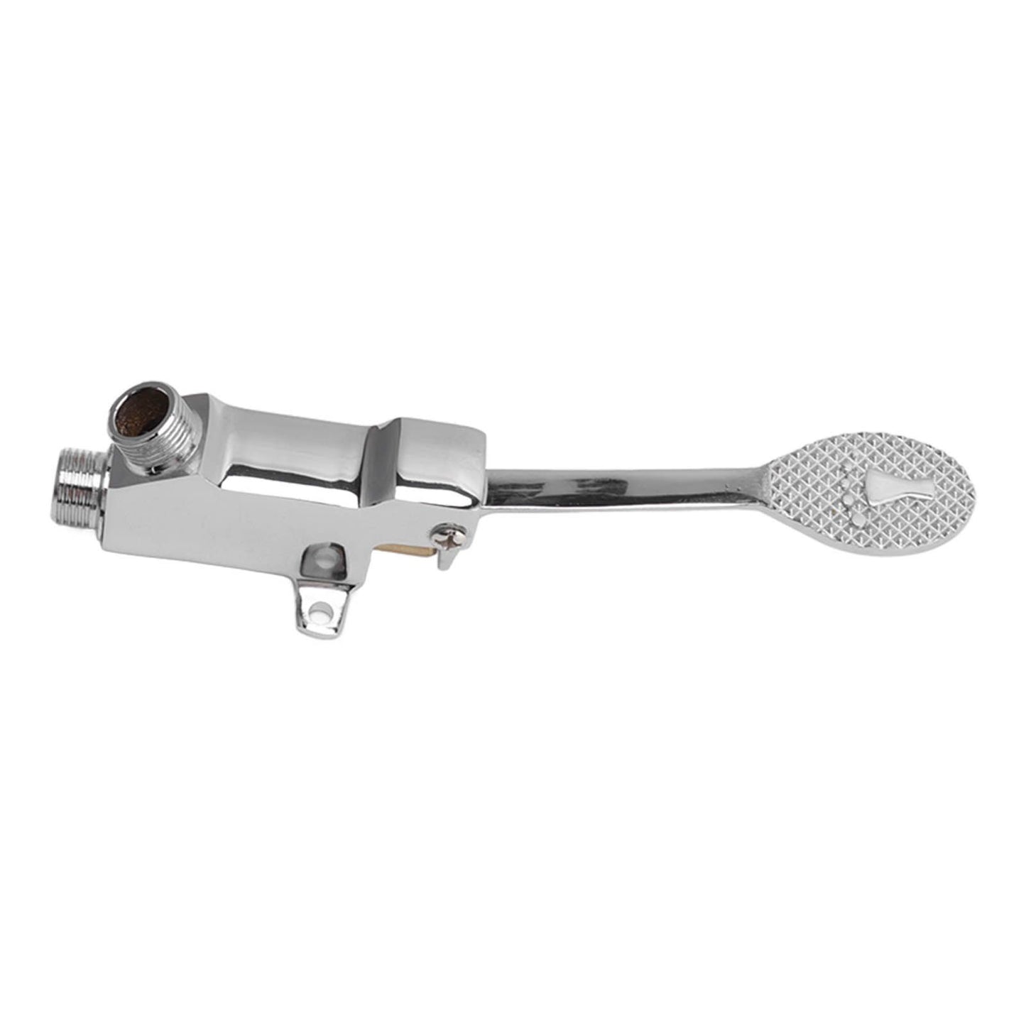 Faucet Foot Pedal Valve Silver Stainless Steel Water Saving Floor Pedal Control Switch for Public Place