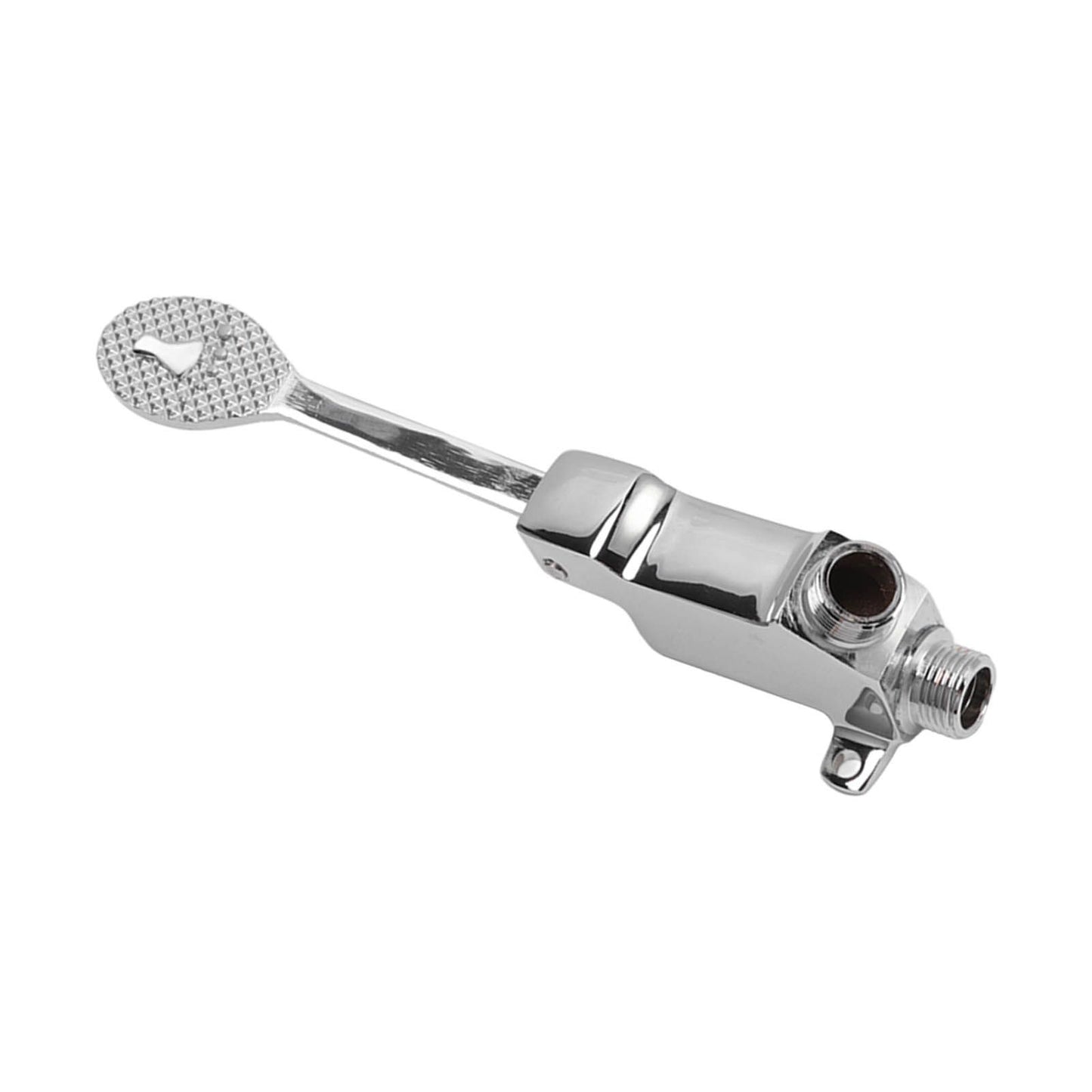 Faucet Foot Pedal Valve Silver Stainless Steel Water Saving Floor Pedal Control Switch for Public Place