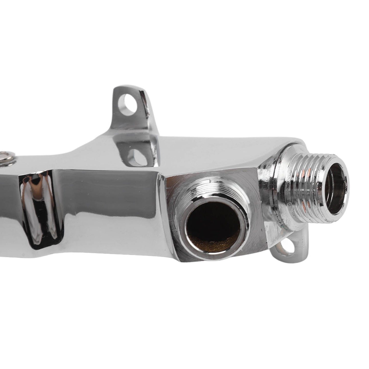 Faucet Foot Pedal Valve Silver Stainless Steel Water Saving Floor Pedal Control Switch for Public Place