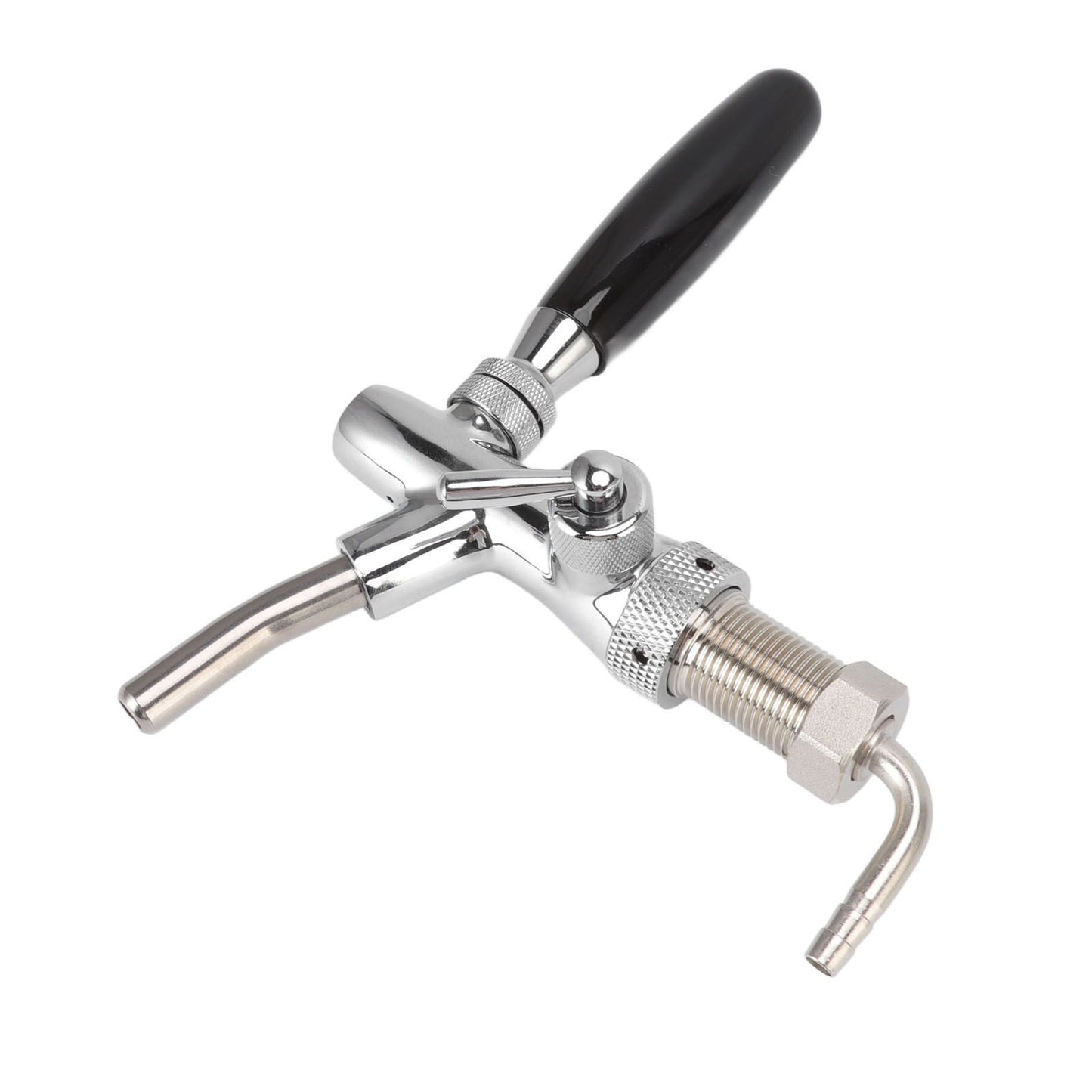 G5/8 Beer Tap Faucet Stainless Steel 304 Draft Beer Dispenser Faucet Beer Flow Control Tool for Bar