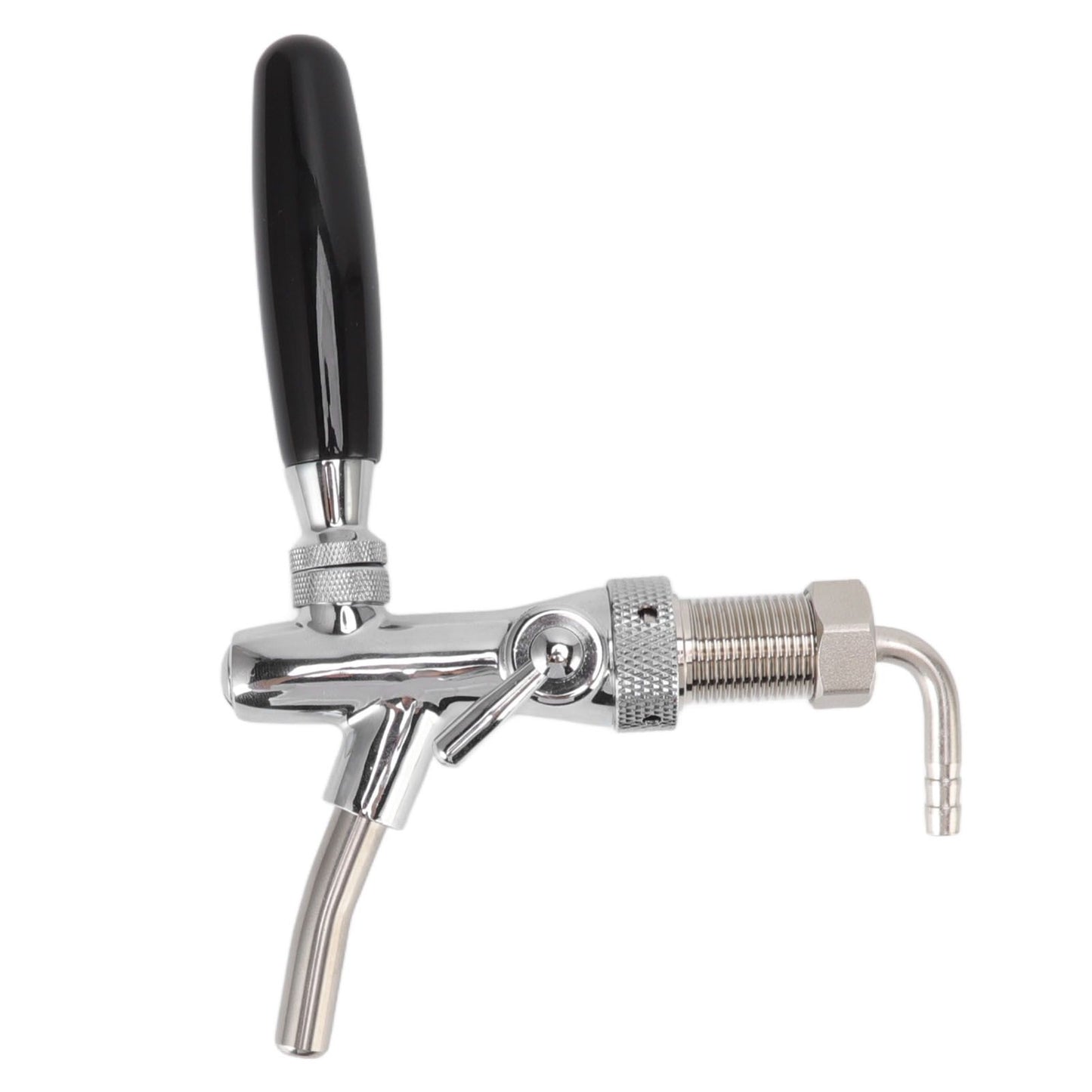 G5/8 Beer Tap Faucet Stainless Steel 304 Draft Beer Dispenser Faucet Beer Flow Control Tool for Bar