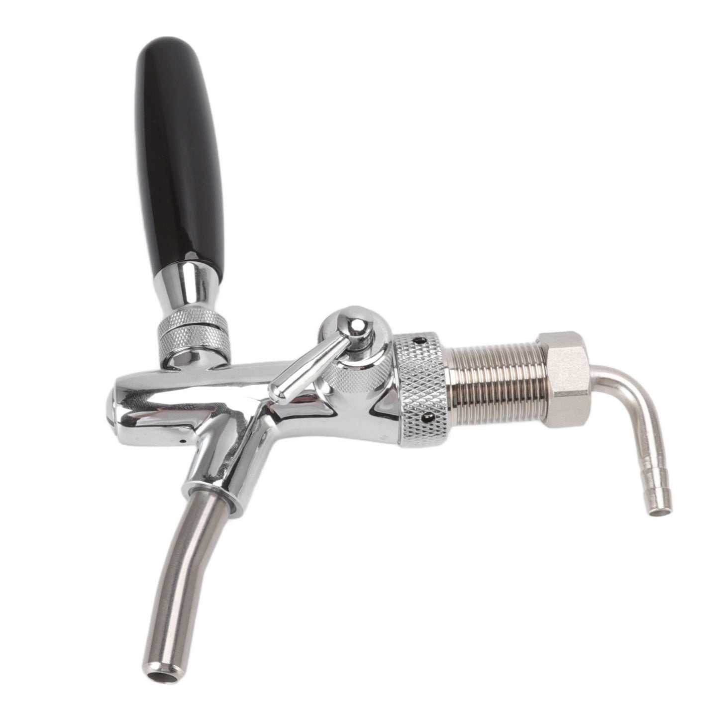 G5/8 Beer Tap Faucet Stainless Steel 304 Draft Beer Dispenser Faucet Beer Flow Control Tool for Bar