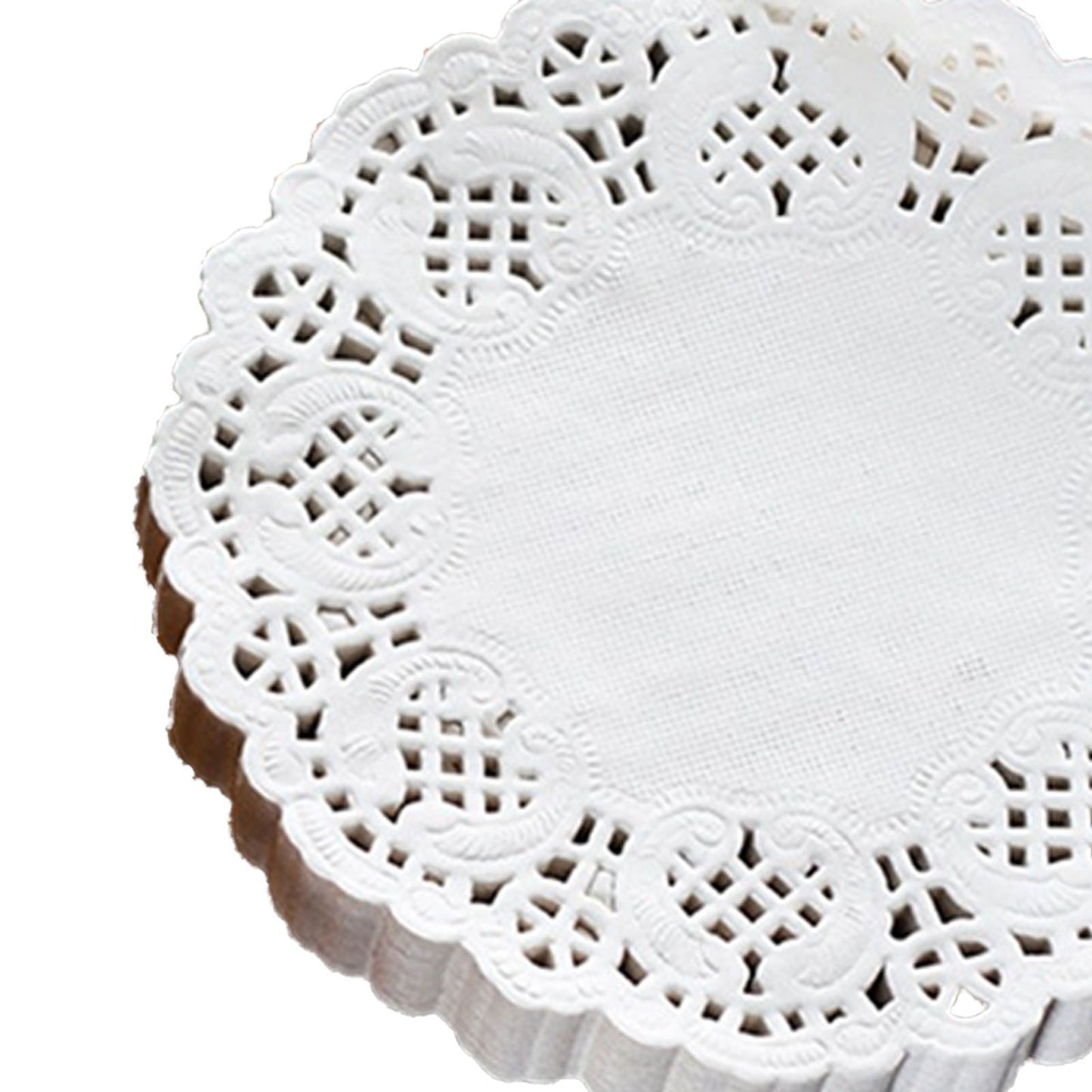 150pcs White Lace Round Paper Doilies Disposable Hollow Flower Oil Absorbing Paper for Fried Food Pizza Desserts Cake 150pcs Oil Absorbing Paper