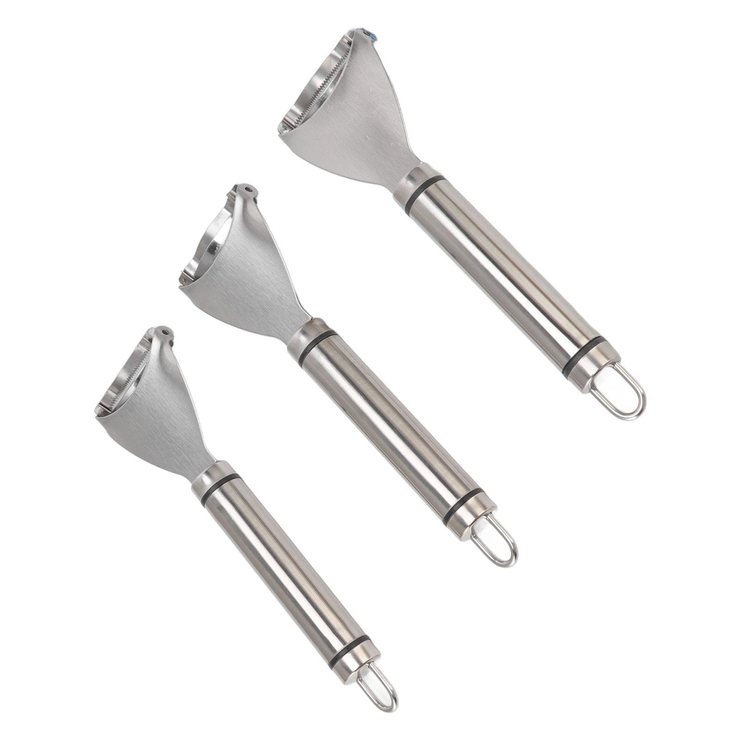 3pcs Stainless Steel Corn Cutter Peeler Safe Quick Clean Comfortable Grip Corn Thresher Planer Cutter for Kitchen