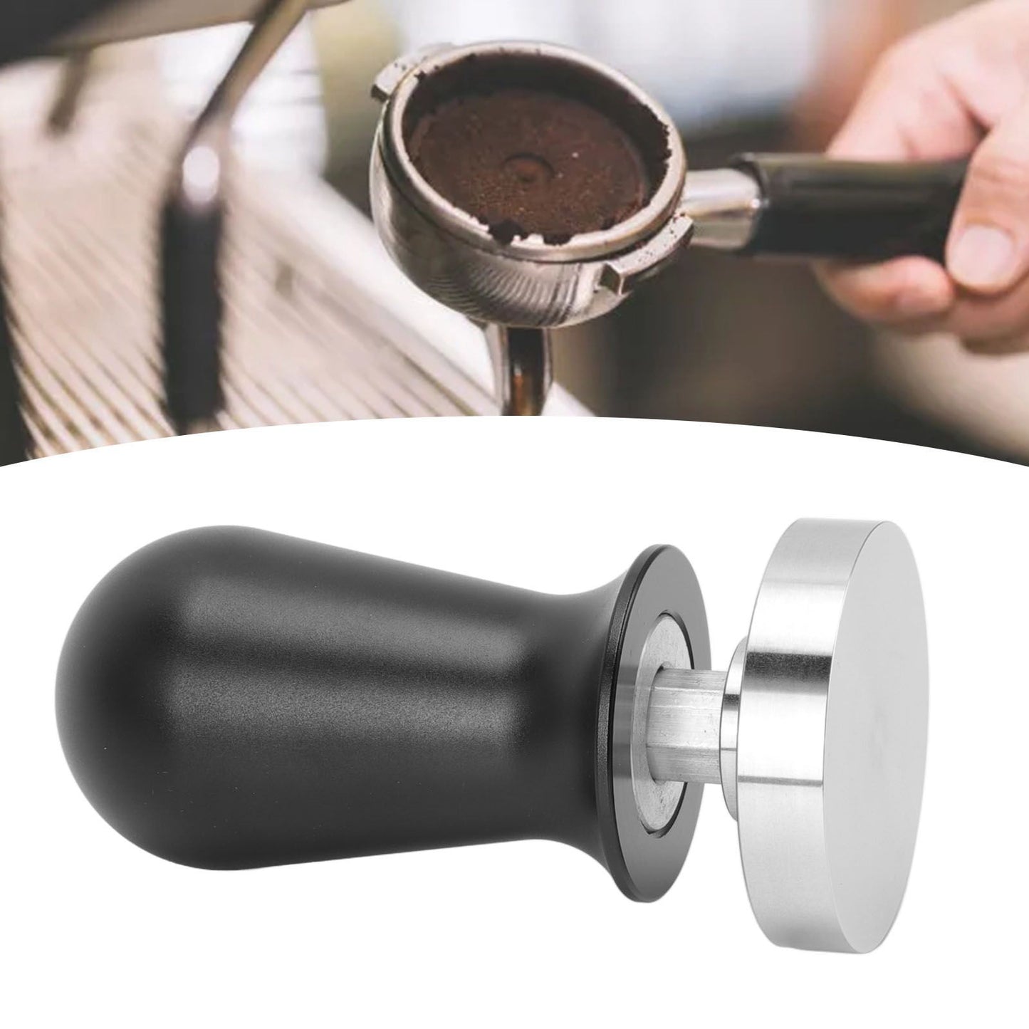 Coffee Tamper Stainless Steel 30lb Constant Pressure Built in Spring Removable Coffee Powder Tamper Tool 51mm/2.01in