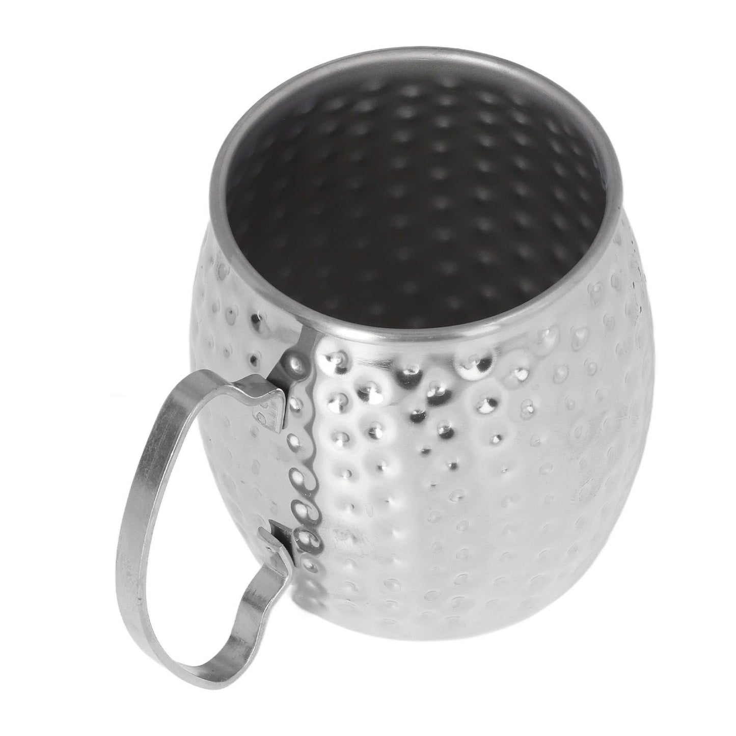 Moscow Mule Mug Exquisite 304 Stainless Steel 500ml Large Capacity Cocktail Mug for Bars Hotels Restaurants Silver