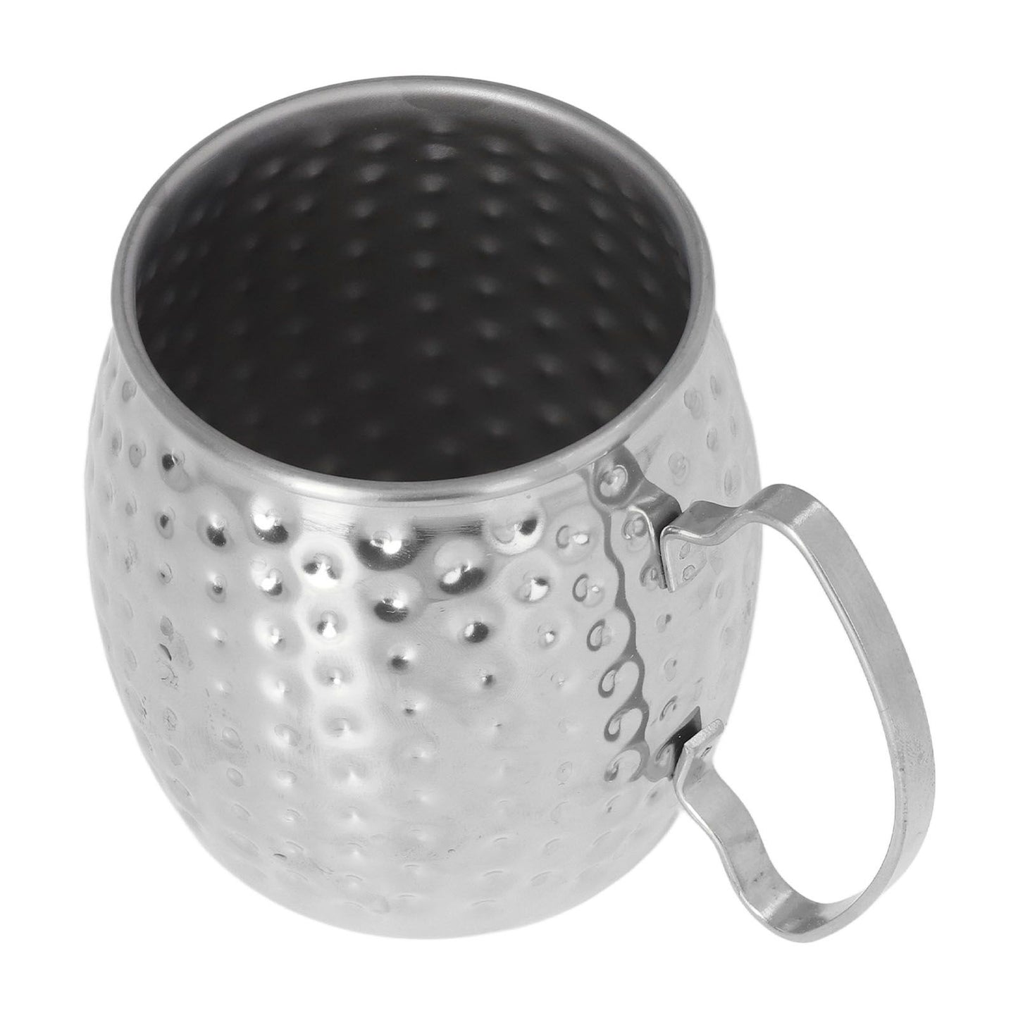 Moscow Mule Mug Exquisite 304 Stainless Steel 500ml Large Capacity Cocktail Mug for Bars Hotels Restaurants Silver