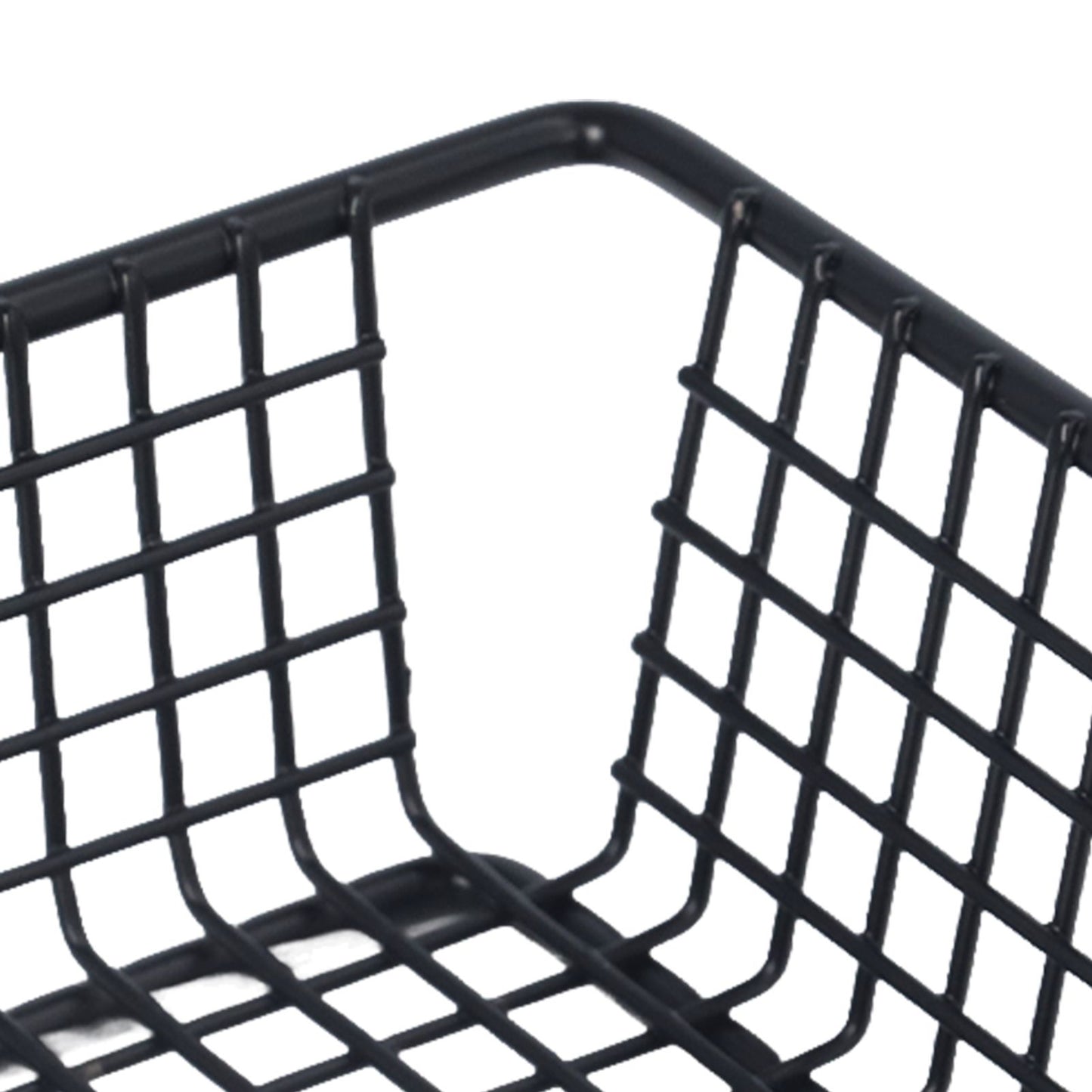 Fryer Basket Food Grade Stainless Steel French Fry Holder Frying Strainer with Handle for Restaurant Home Short Rectangle