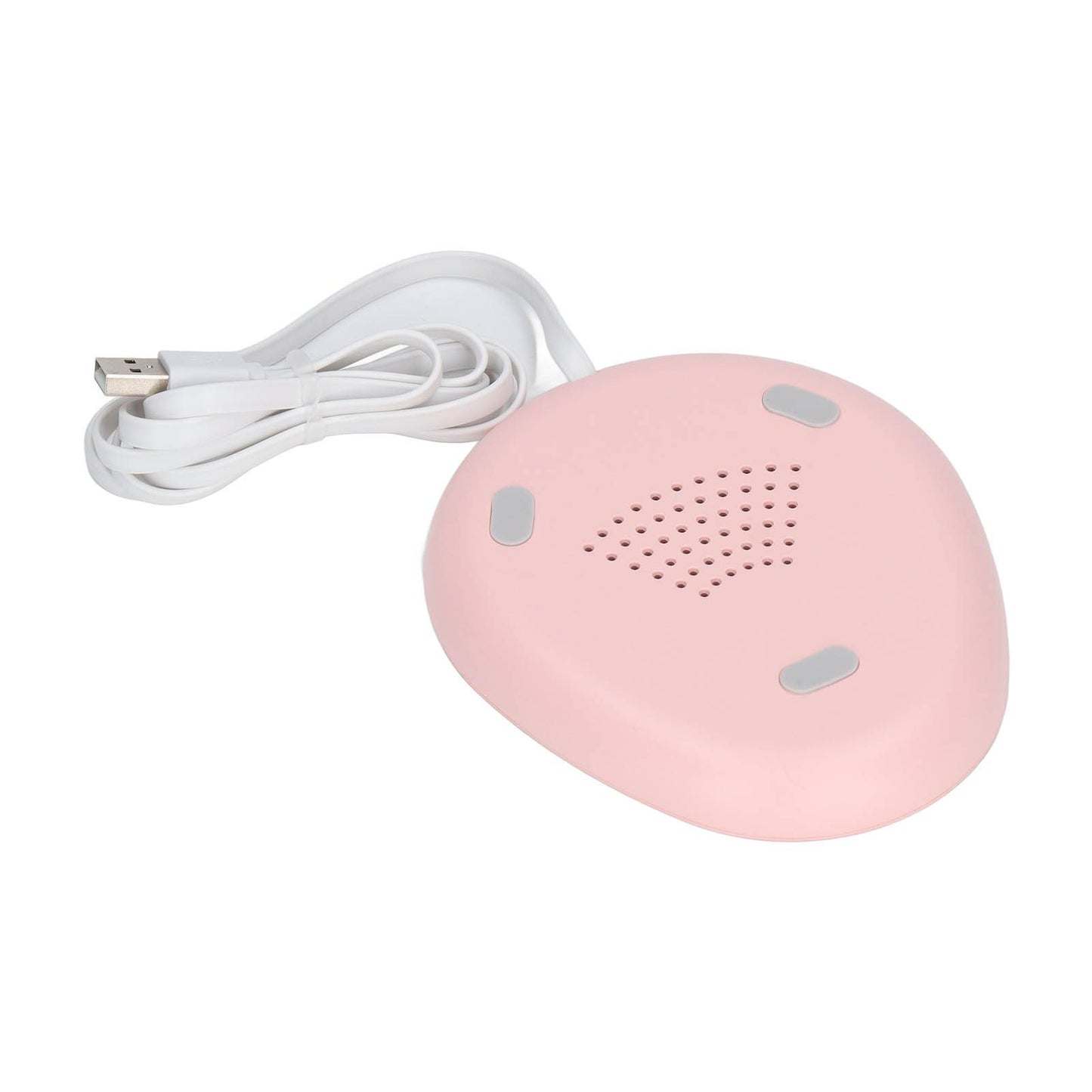 USB Mug Warmer Constant Temp Waterproof Adjustable Electric Beverage Heating Plate for Ceramic Coffee Cups Pink White