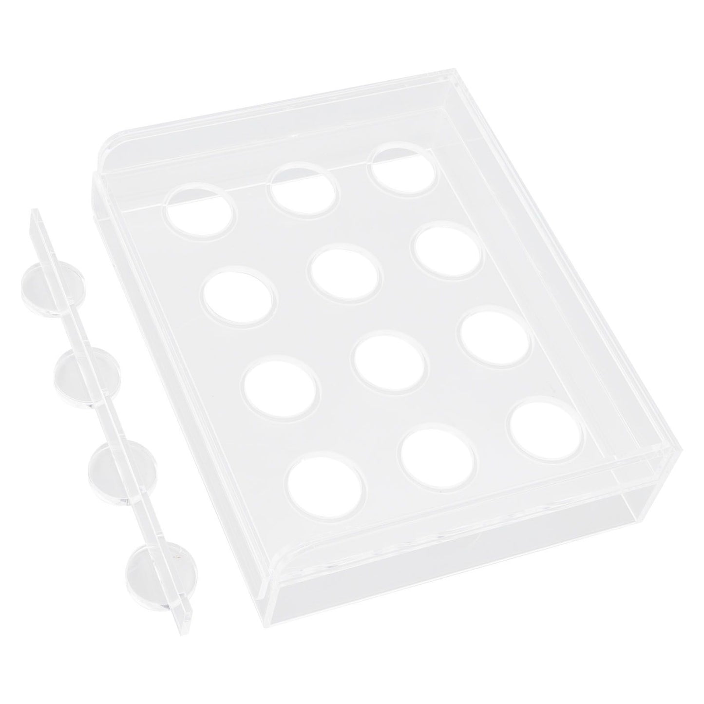 12 Holes Manual Coffee Capsules Filling Board Reusable Coffee Capsule Holder Rack with Coffee Tamper
