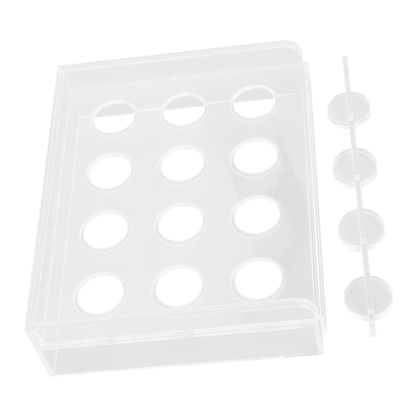 12 Holes Manual Coffee Capsules Filling Board Reusable Coffee Capsule Holder Rack with Coffee Tamper
