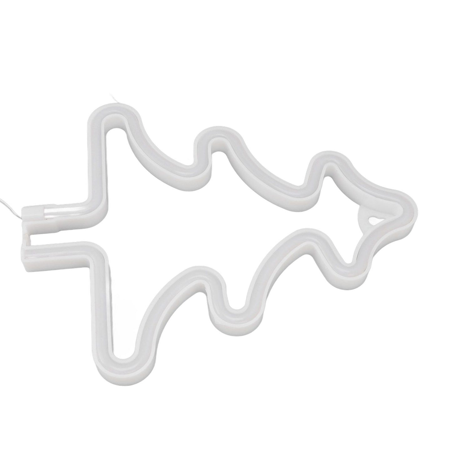 Christmas Neon Sign Christmas Tree Shape Neon Light USB Decorative Night Light for Desk Wall Display