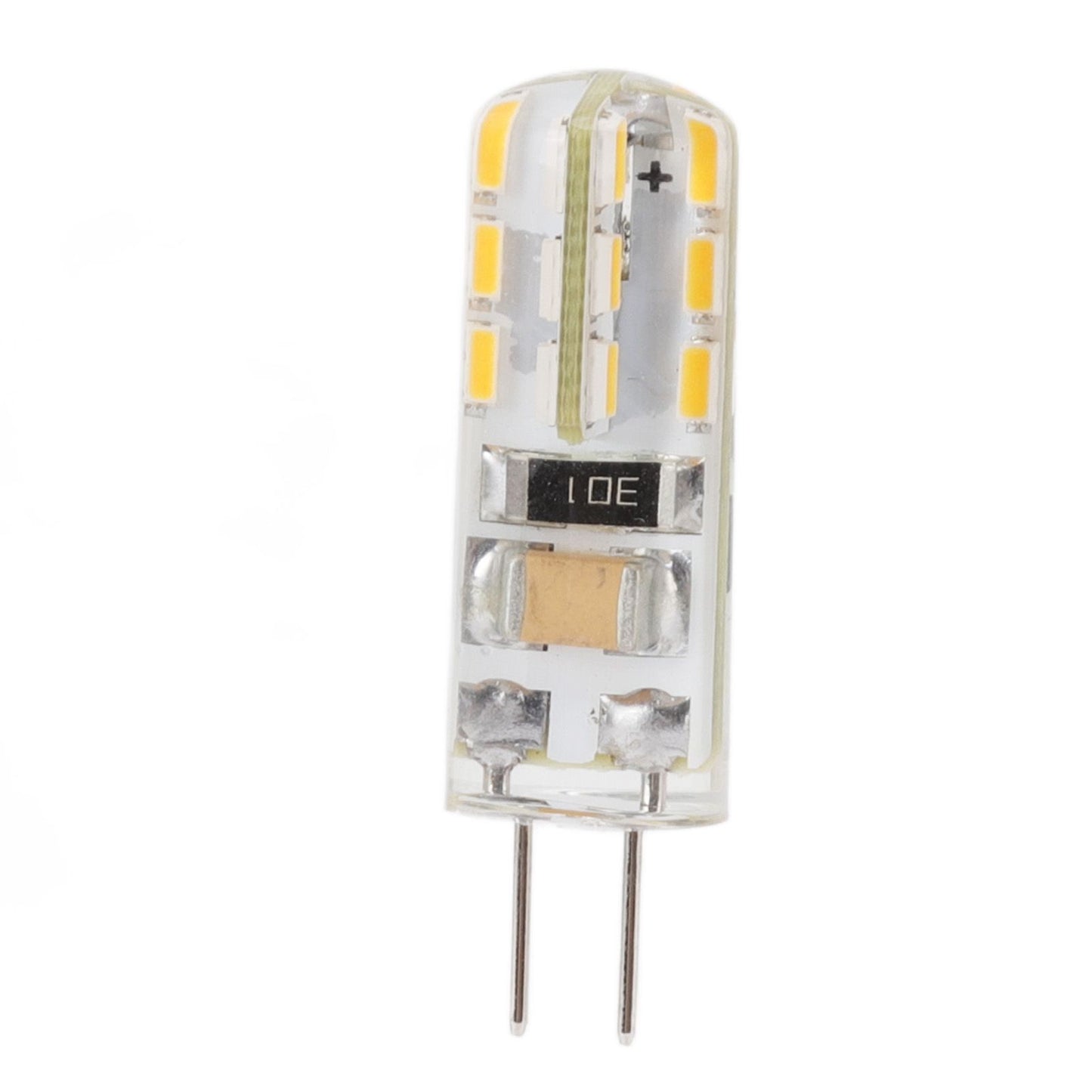 10pcs G4 LED Bulb Double Feet Base 1.5W AC110V 110LM Silicone Light Bulb for Landscape Lighting Courtyard Warm White 3000K